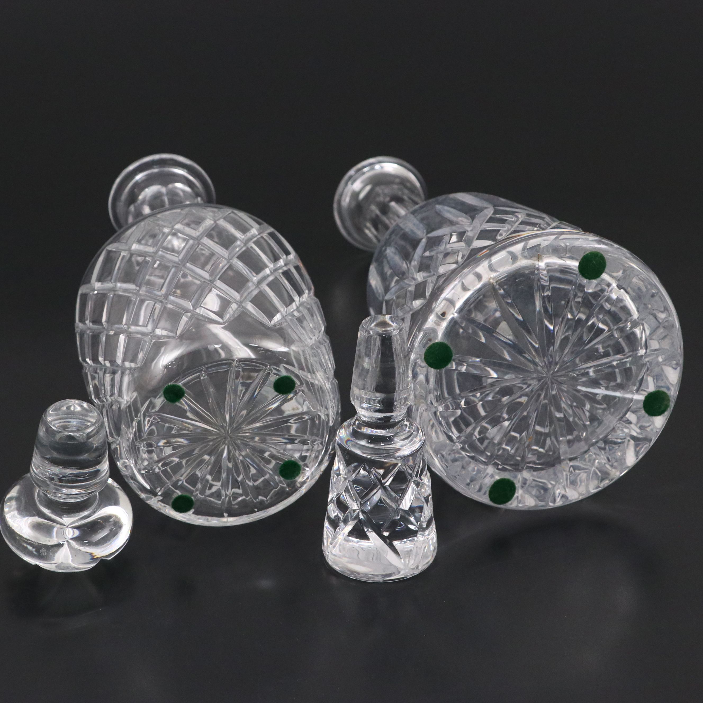 Waterford "Lismore" with Other Decanter and "Glenmore" Wine Glasses and Tray