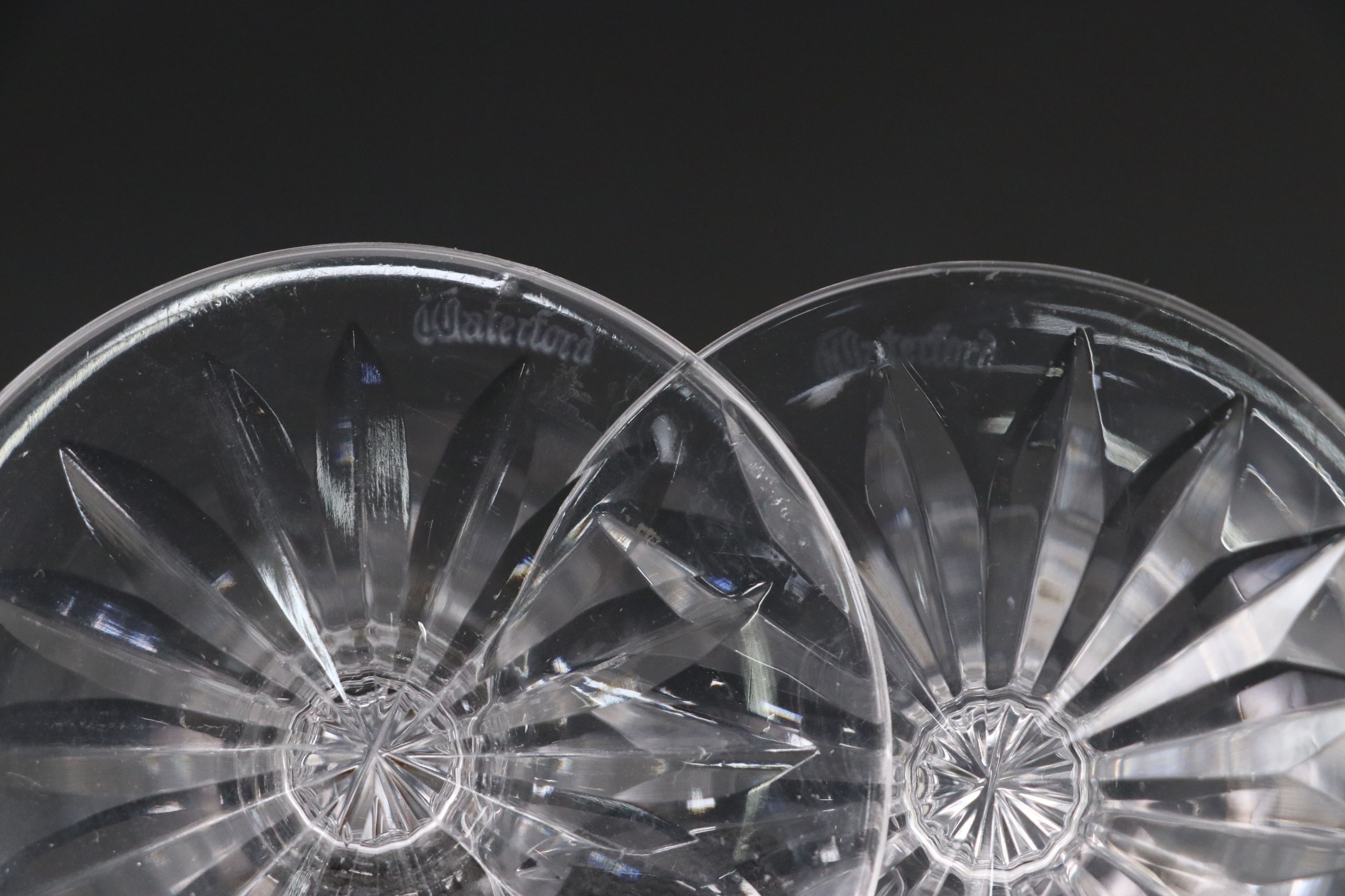 Waterford "Lismore" with Other Decanter and "Glenmore" Wine Glasses and Tray