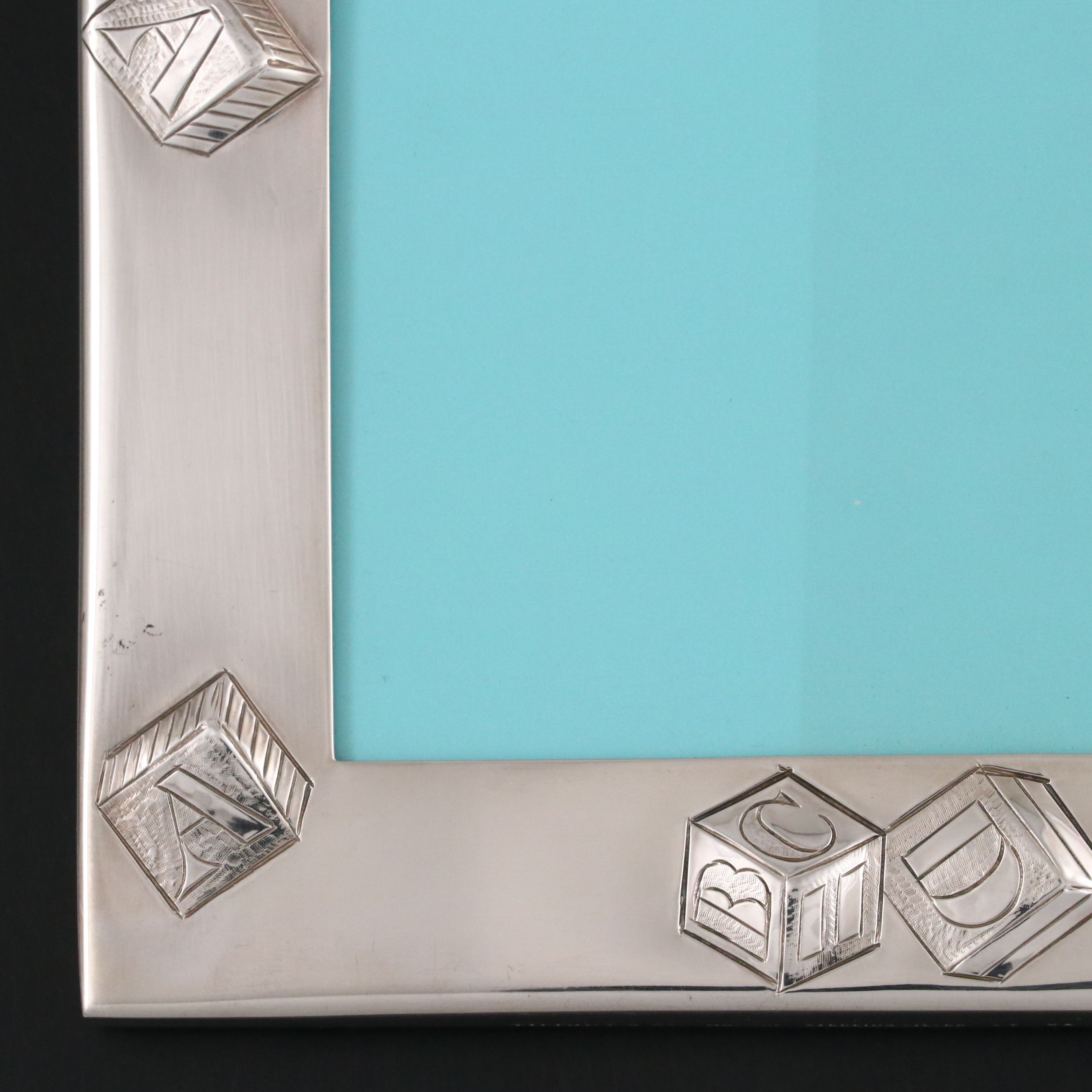 Tiffany & Co. Chased Sterling Silver Baby Picture Frame