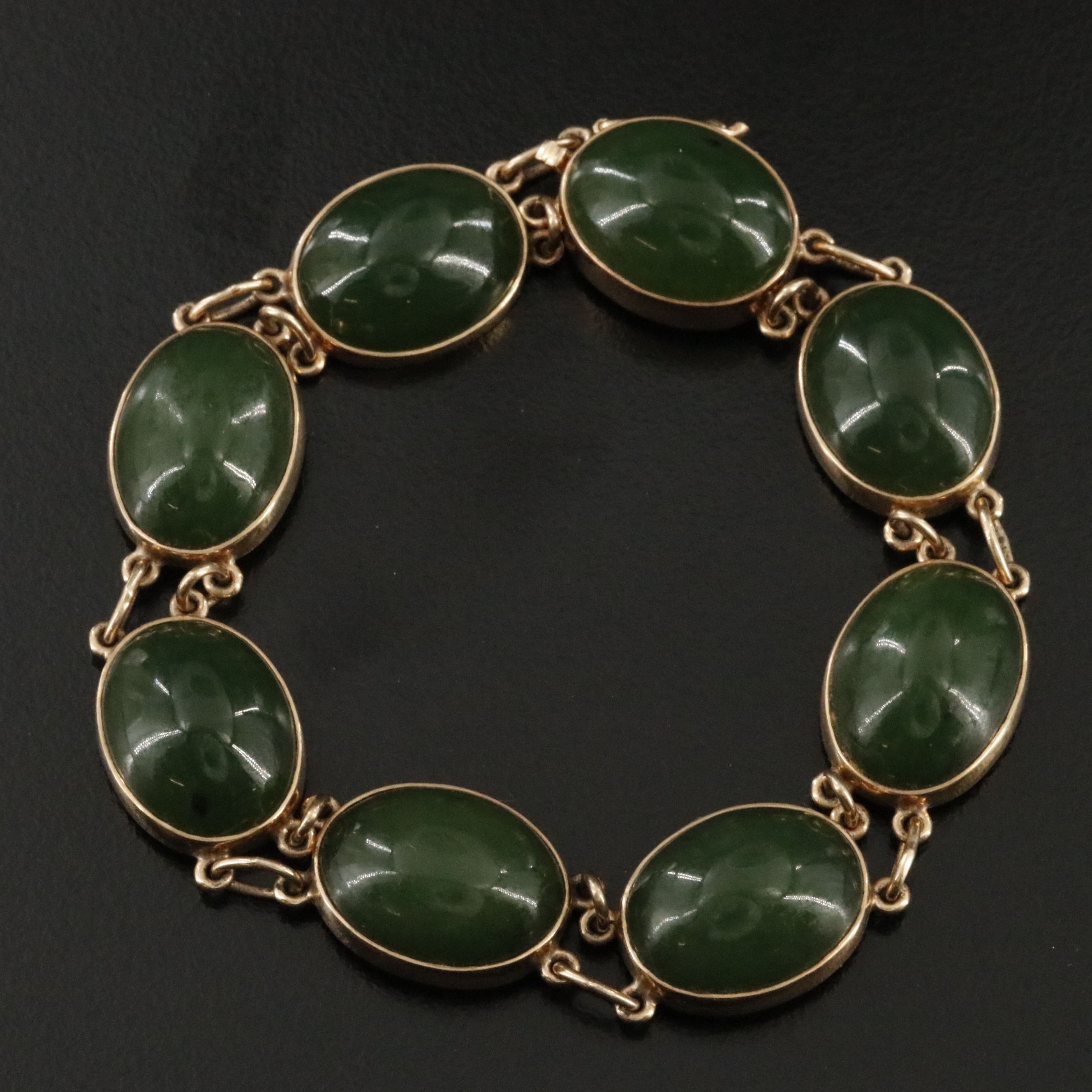Gump's 14K Nephrite Bracelet