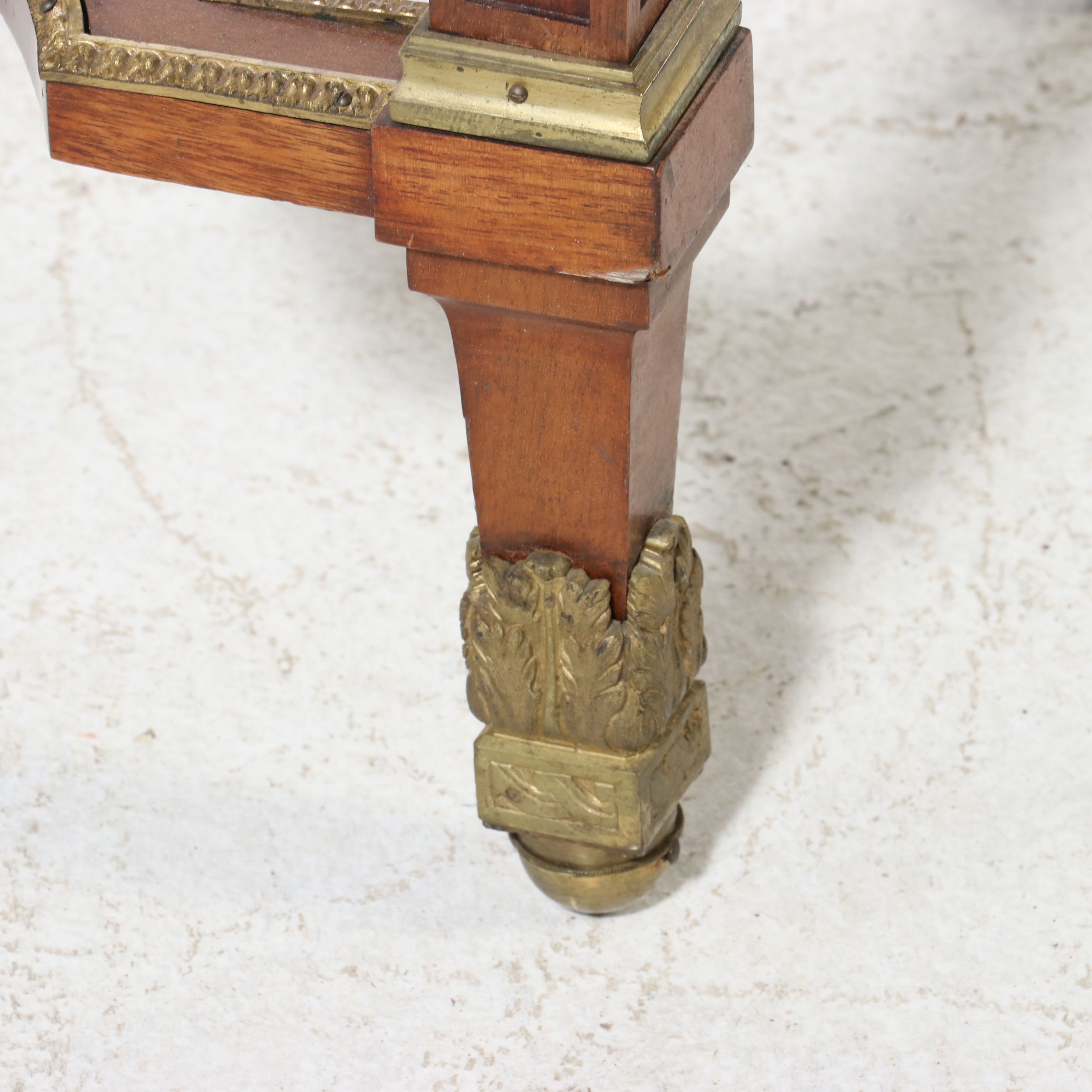 Louis XVI Style Ormolu Mounted Mahogany Console Frame, 20th Century