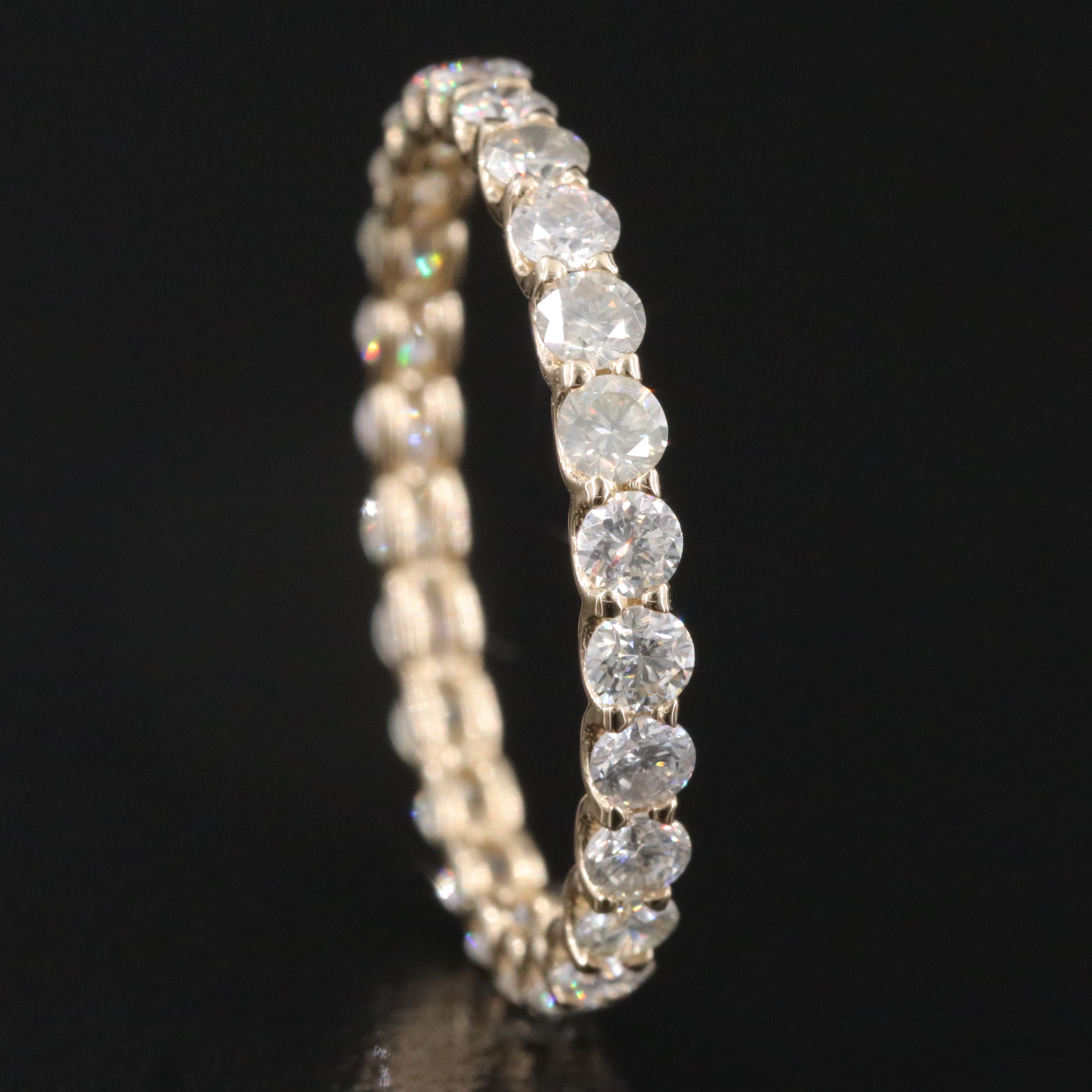 14K 1.36 CTW Diamond Eternity Band with IGI Jewelry Report