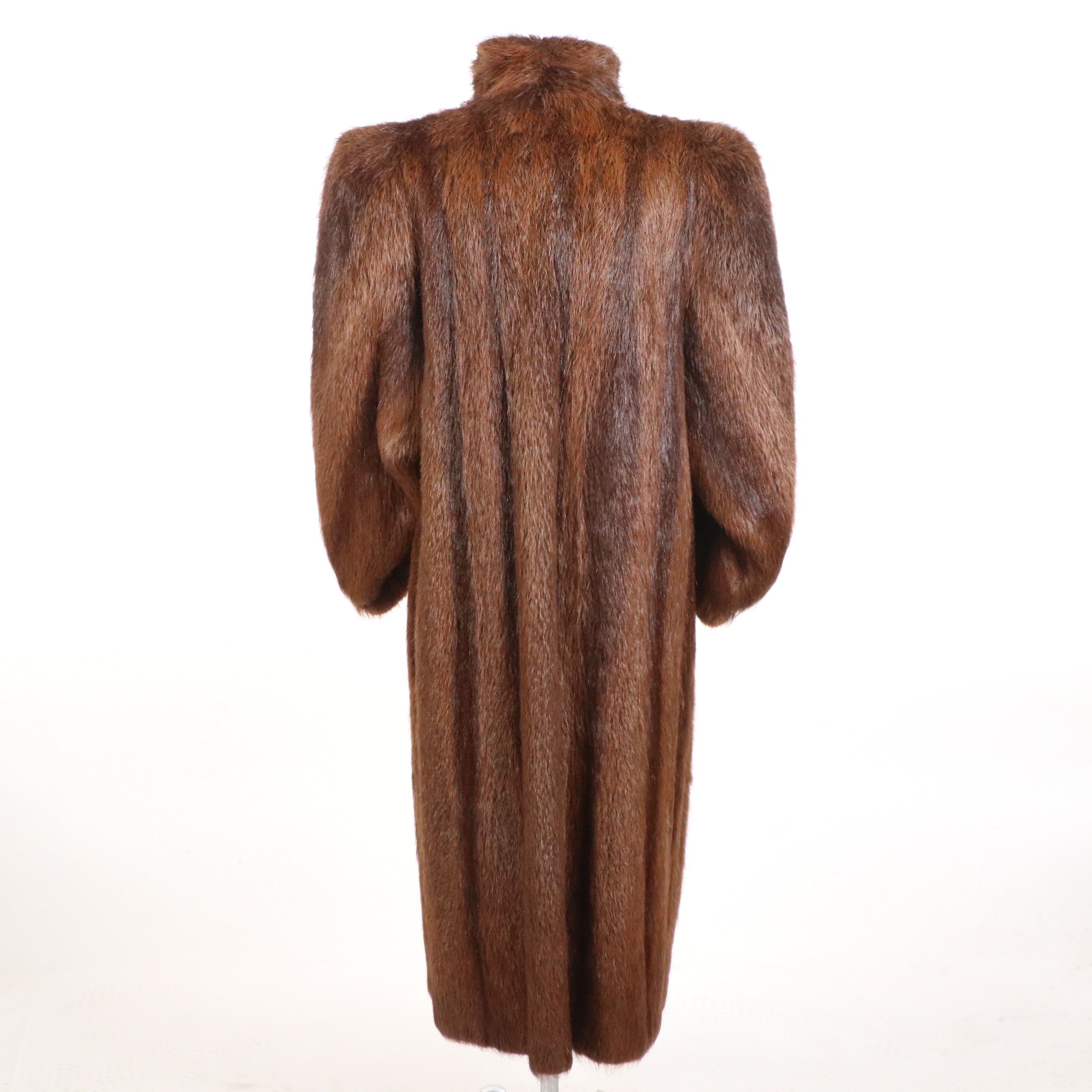 Chilean Natural Beaver Fur Coat