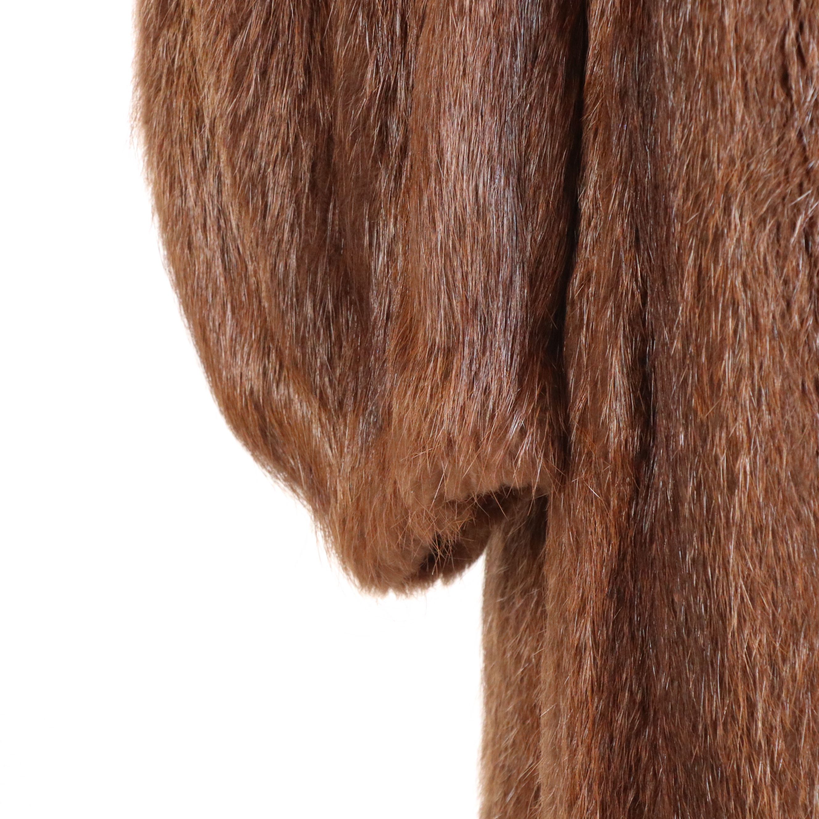 Chilean Natural Beaver Fur Coat
