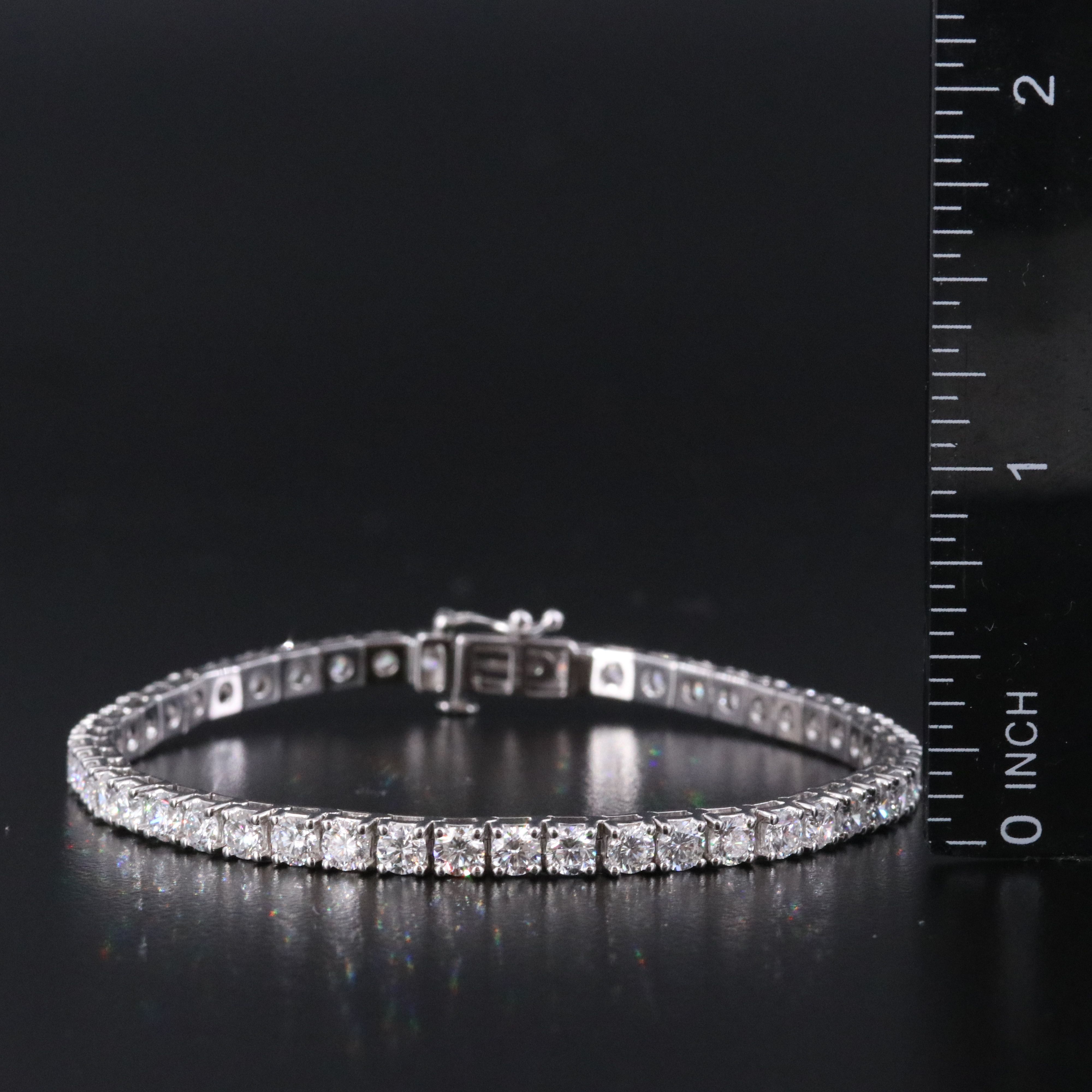 14K 7.00 CTW Lab Grown Diamond Line Bracelet
