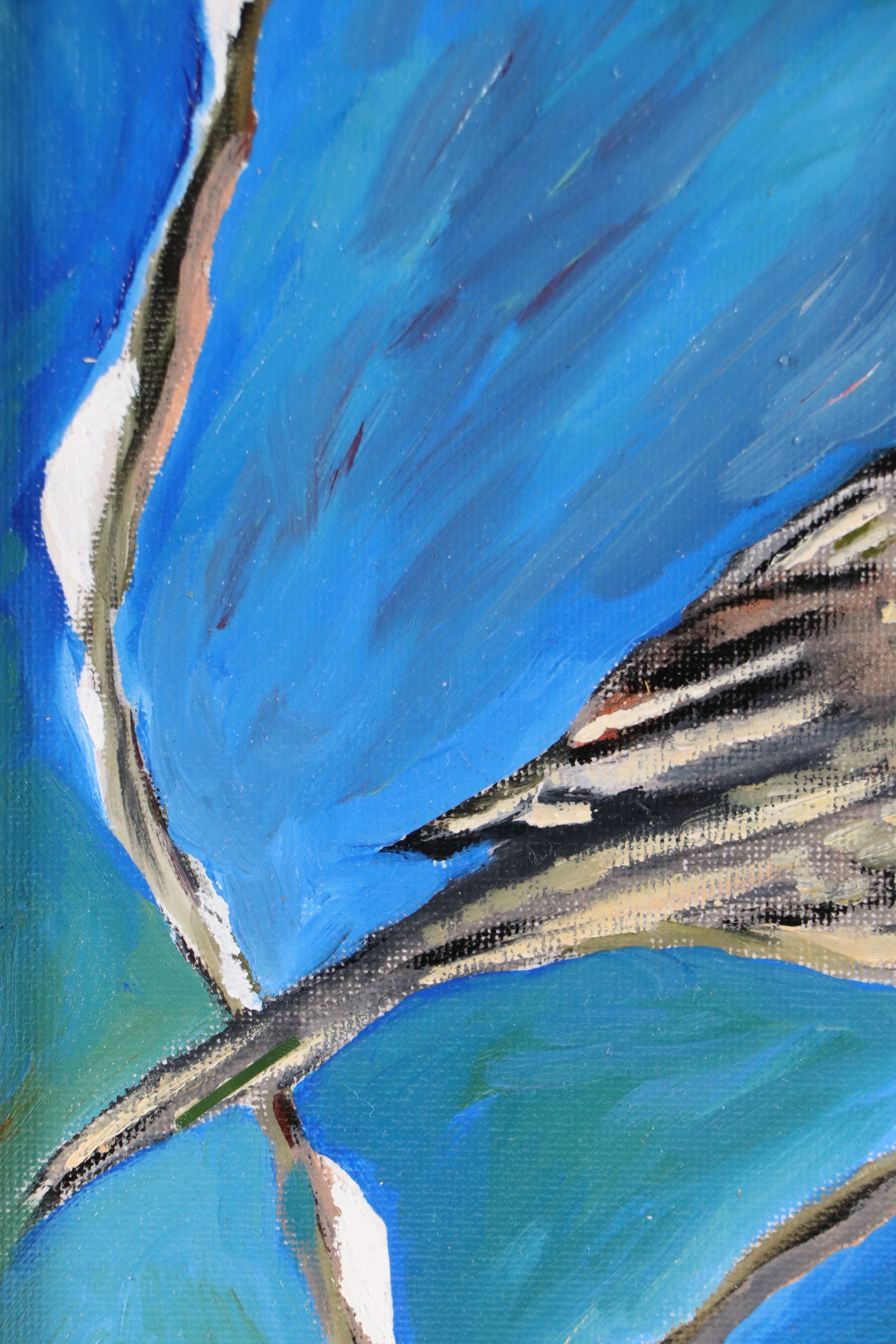 Neville Shenton Oil Painting of House Finch