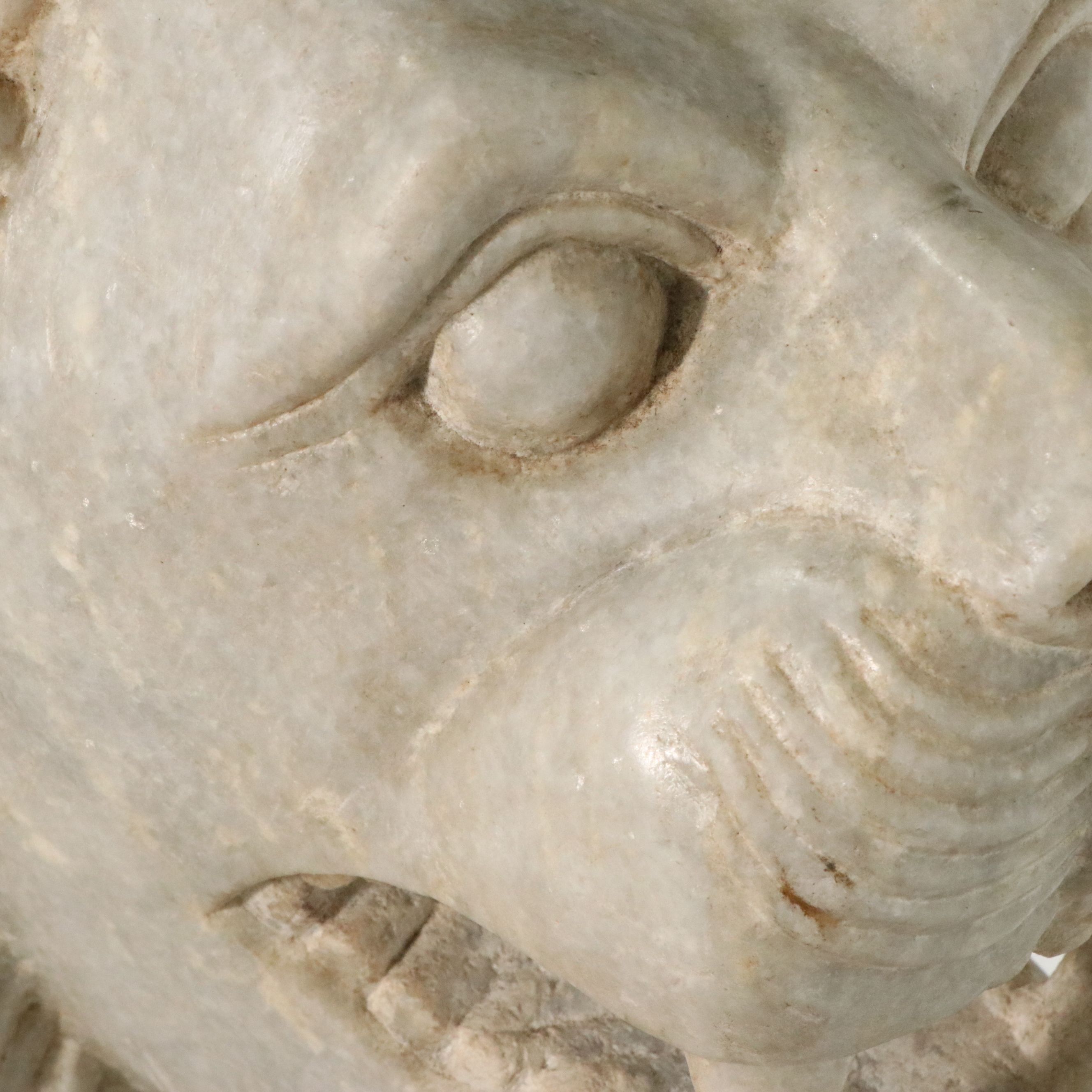 Indian Lion Capital at Sarnath "Ashoka Stambh" Carved Stone Lion Sculpture