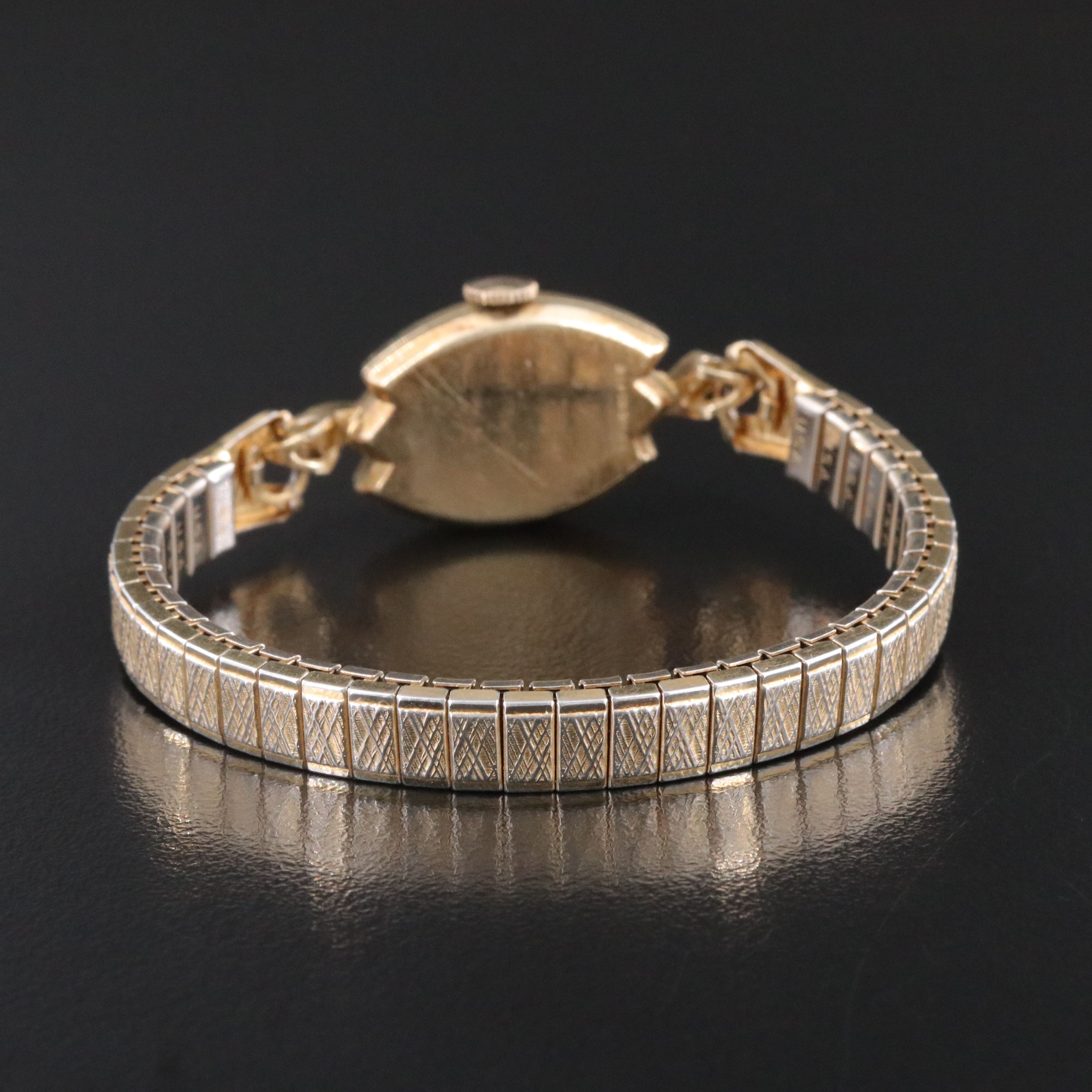 Vintage Longines Marquise Style Gold-Filled Cocktail Watch