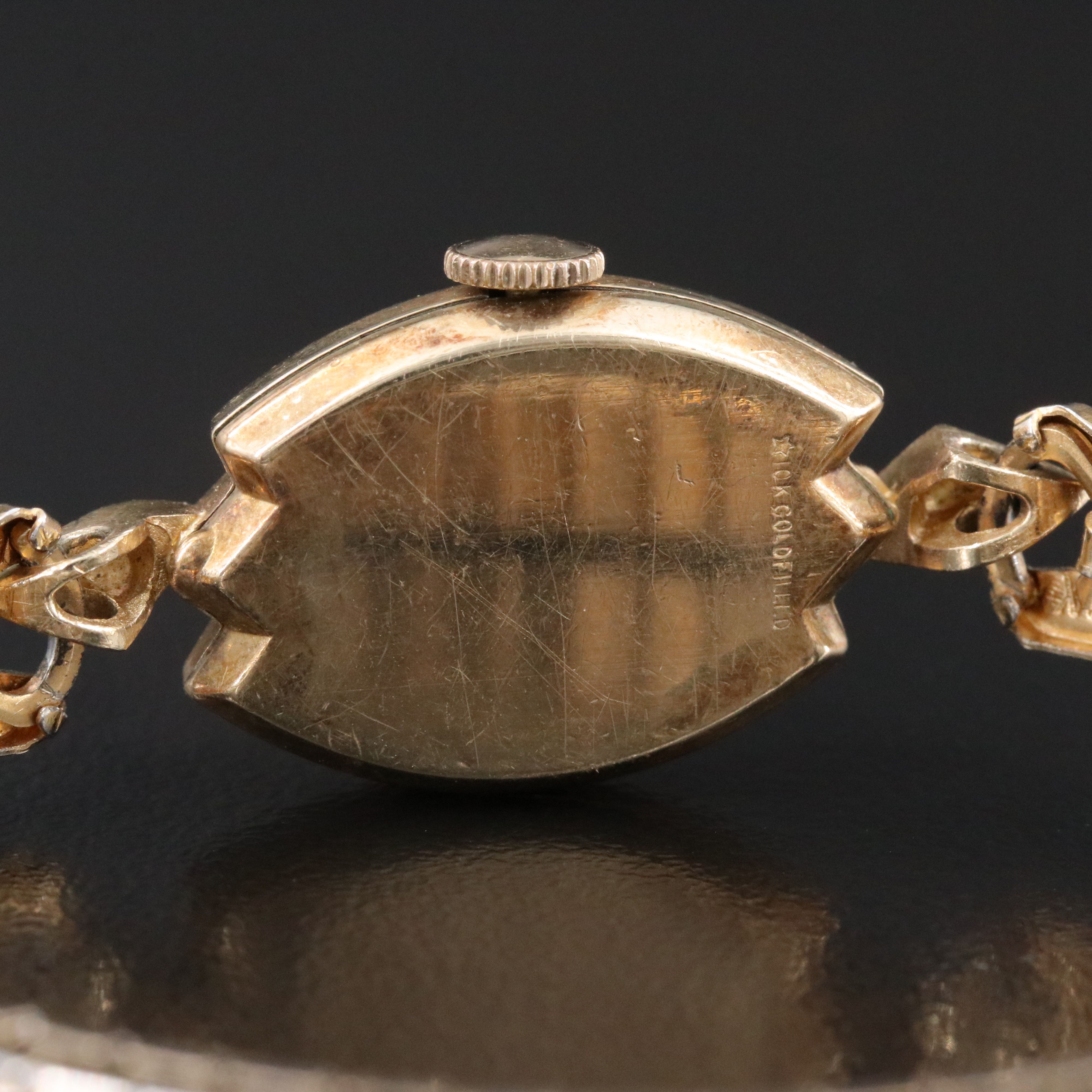 Vintage Longines Marquise Style Gold-Filled Cocktail Watch