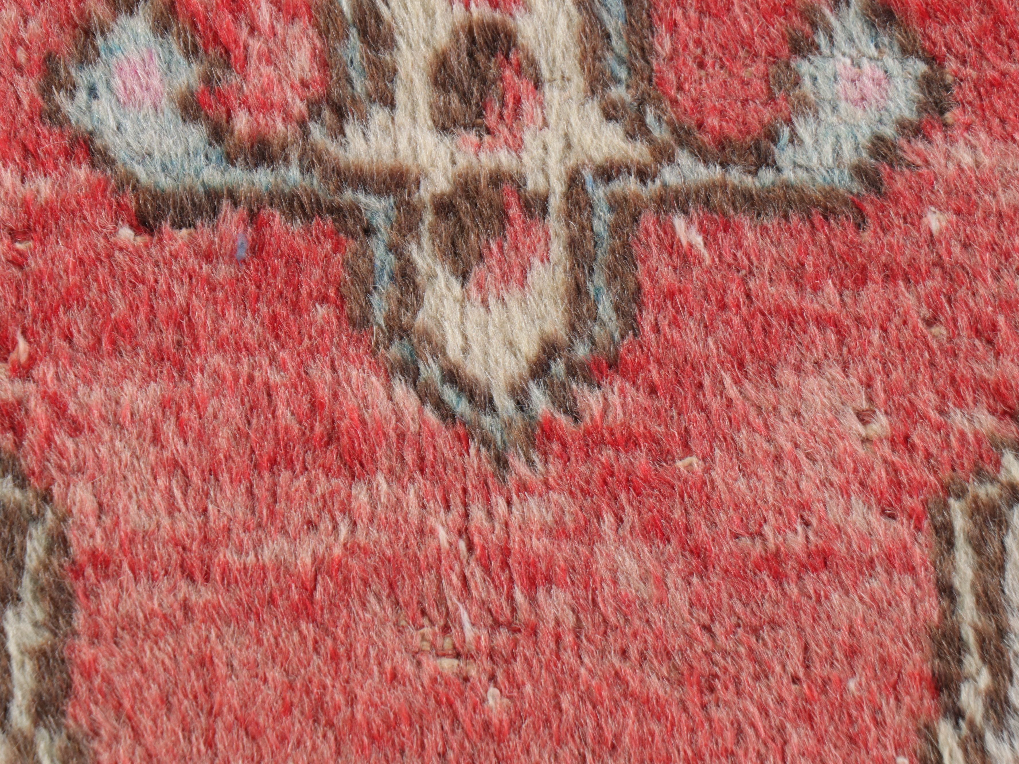 4'1 x 6'5 Hand-Knotted Turkish Anatolian Oushak Area Rug