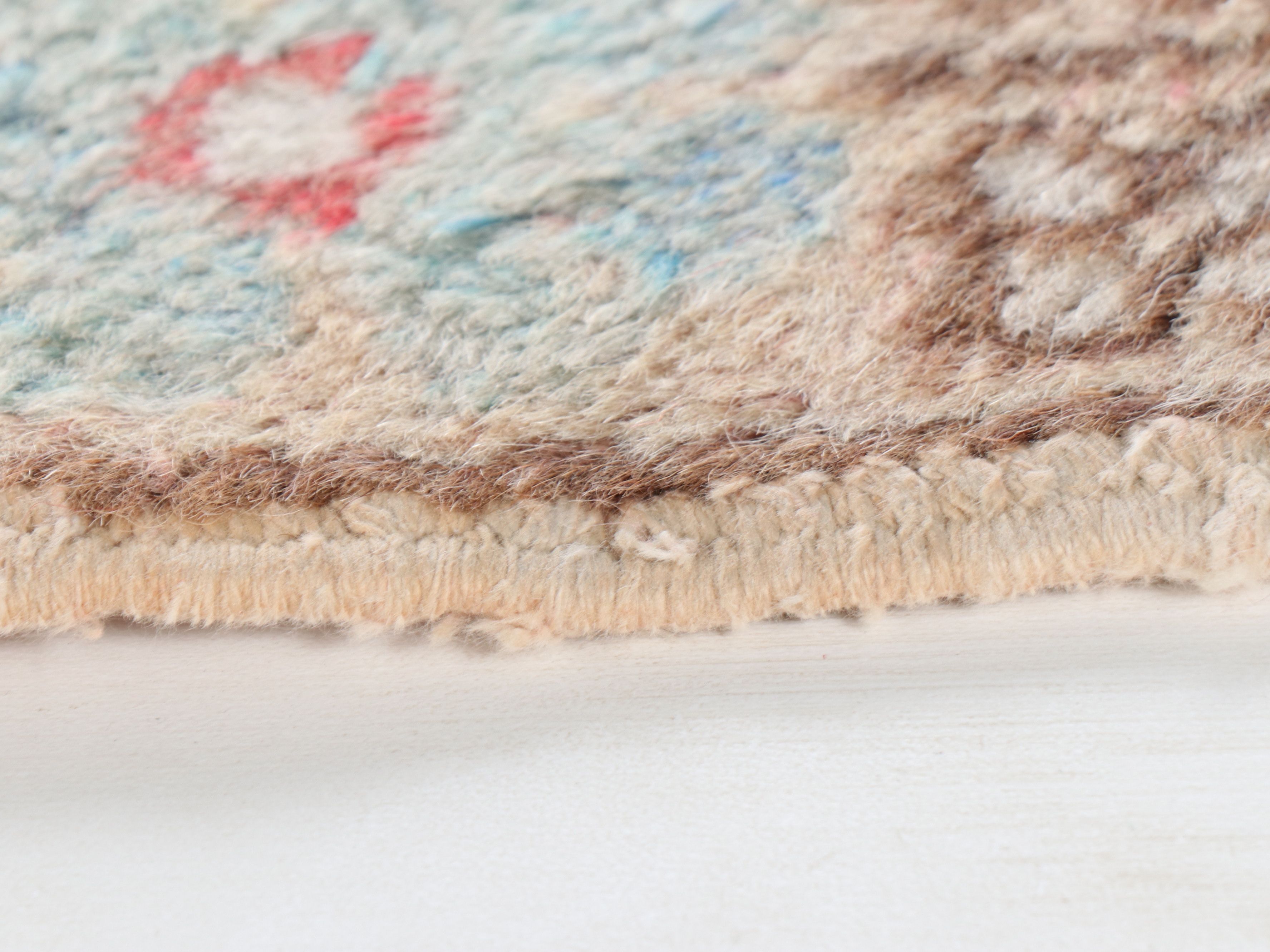 4'1 x 6'5 Hand-Knotted Turkish Anatolian Oushak Area Rug