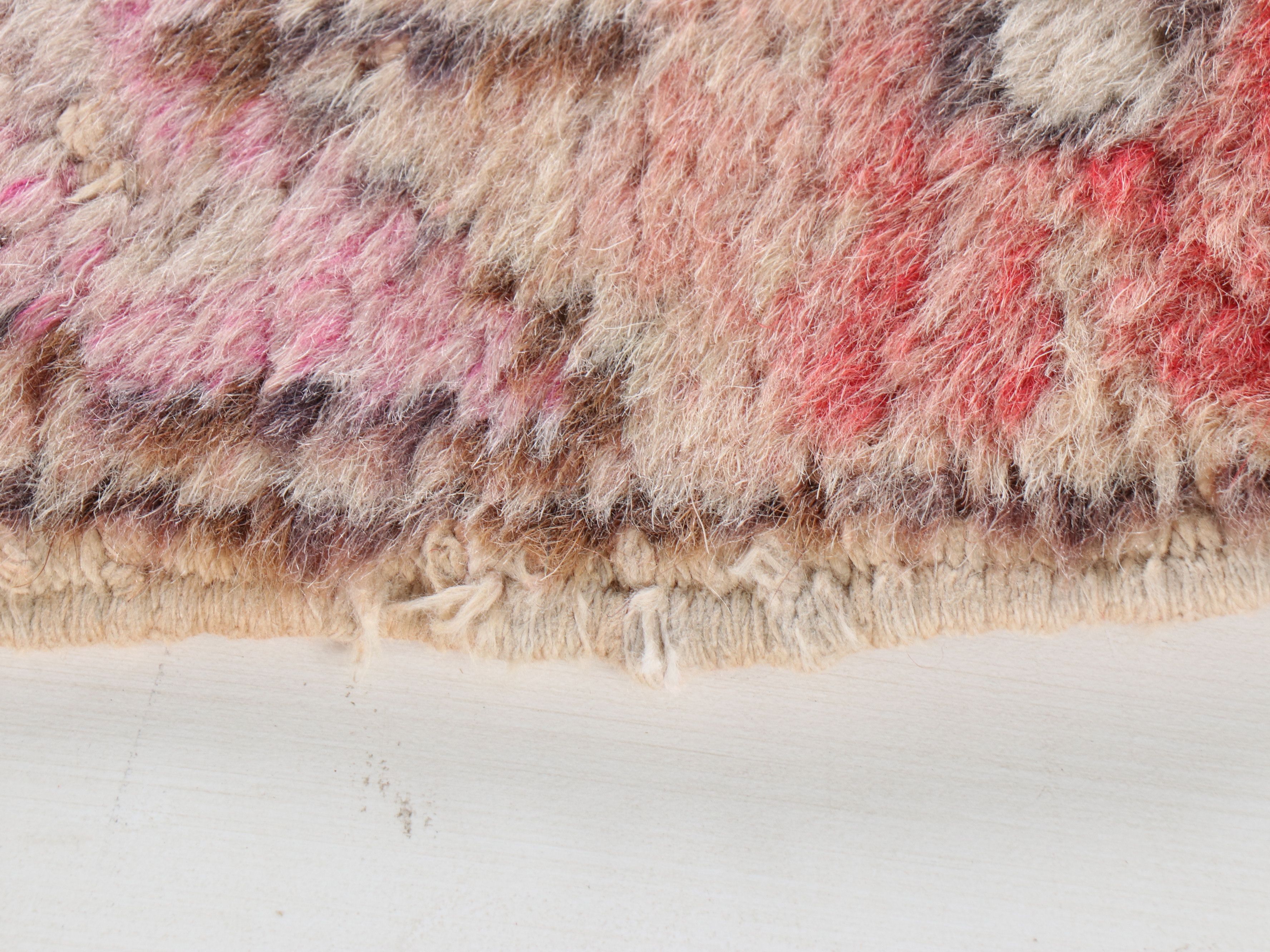 4'1 x 6'5 Hand-Knotted Turkish Anatolian Oushak Area Rug