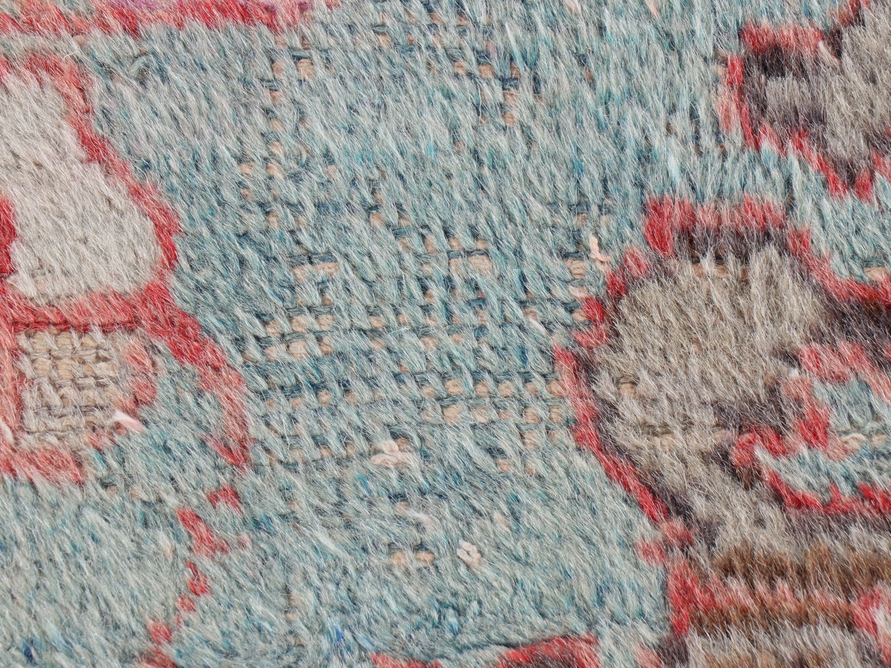 4'1 x 6'5 Hand-Knotted Turkish Anatolian Oushak Area Rug