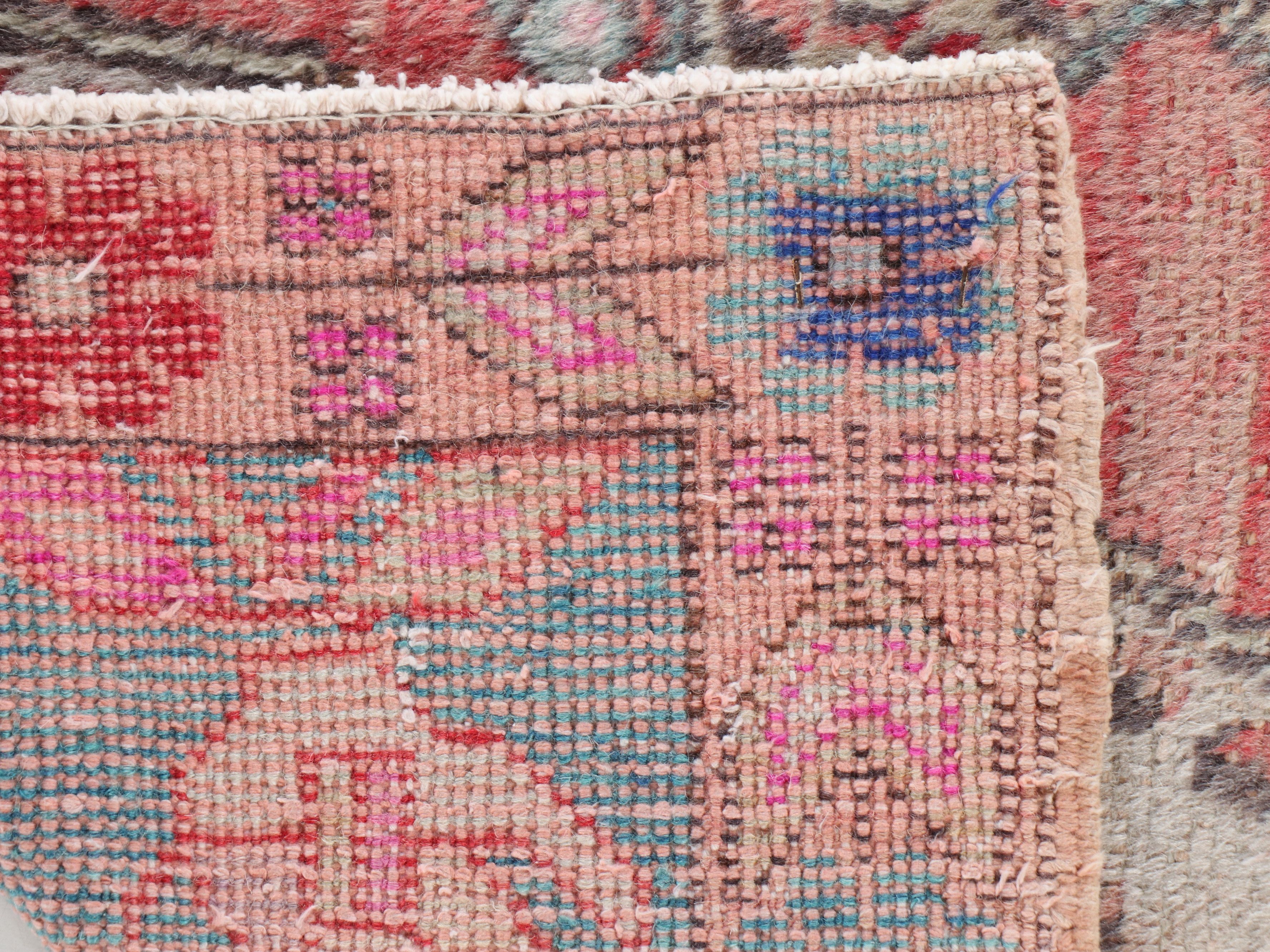 4'1 x 6'5 Hand-Knotted Turkish Anatolian Oushak Area Rug