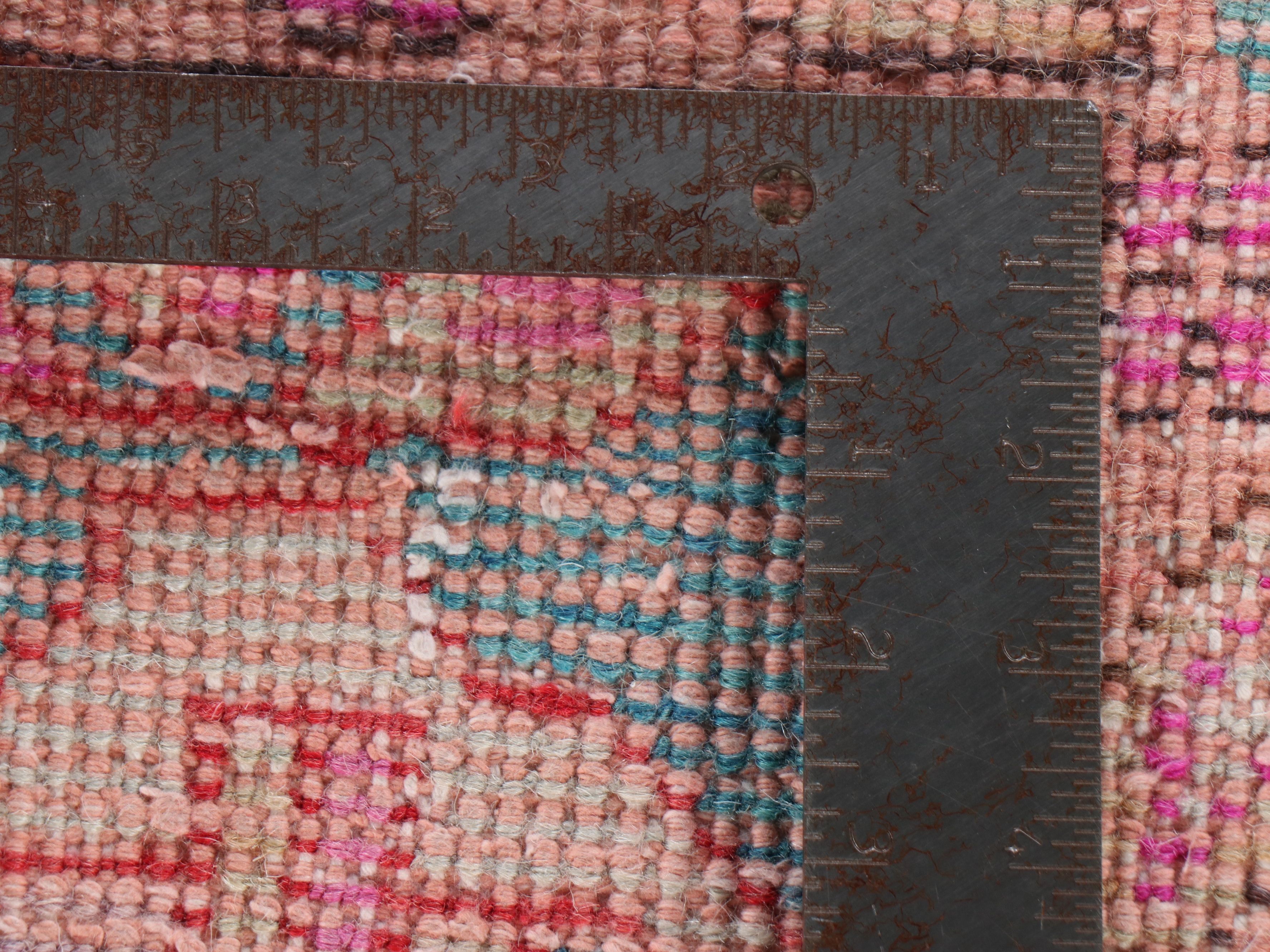 4'1 x 6'5 Hand-Knotted Turkish Anatolian Oushak Area Rug