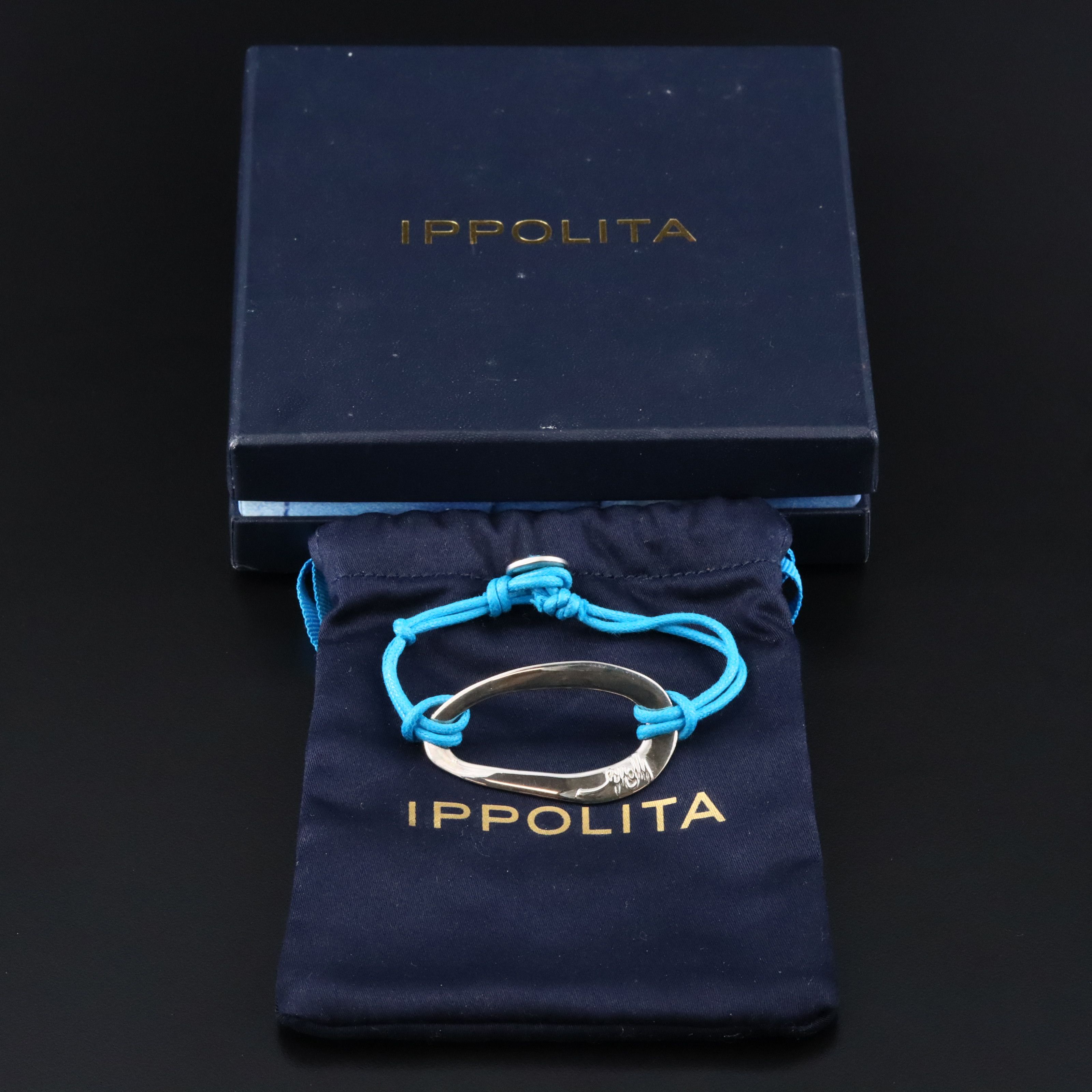 Ippolita Classico Sterling Blue Cord Bracelet