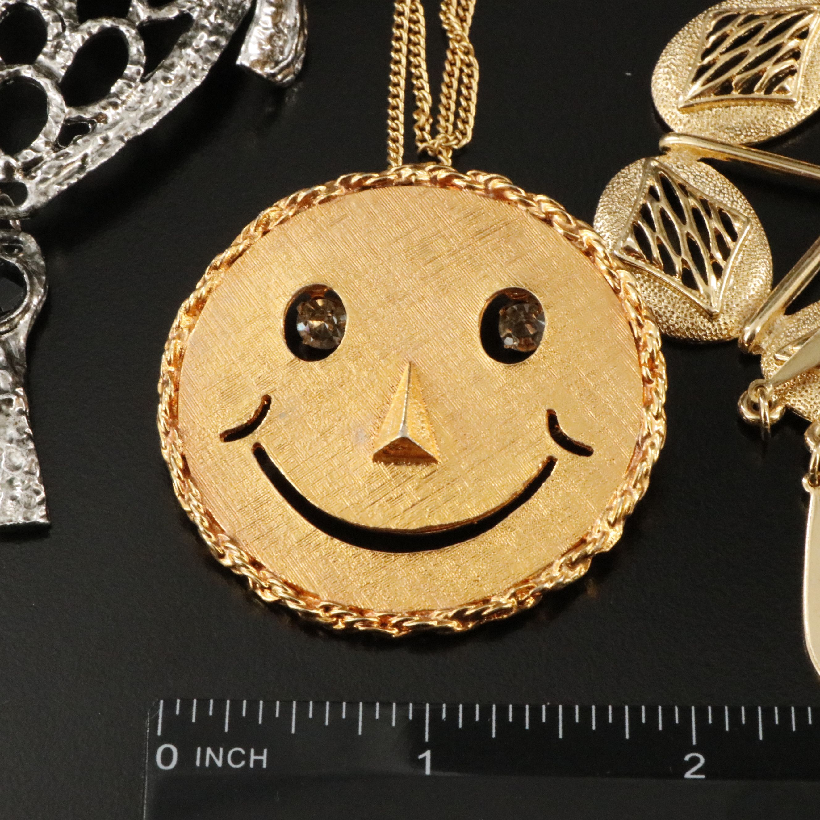 1970s Jewelry Collection Featuring Owls, Faux Pearl, and Rhinestone