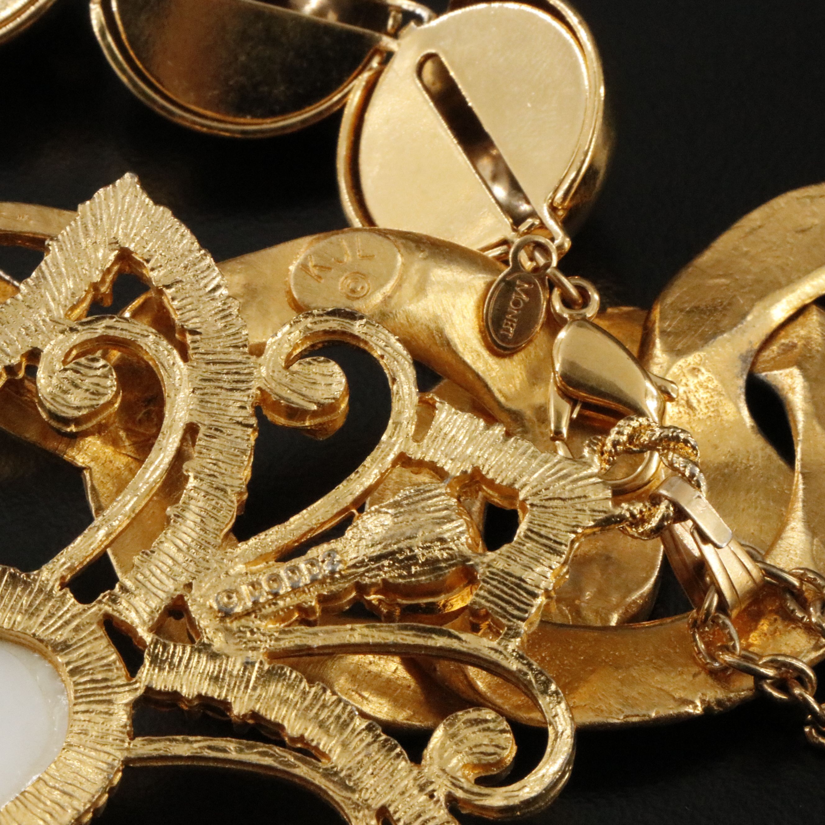 1970s Jewelry Collection Featuring Owls, Faux Pearl, and Rhinestone