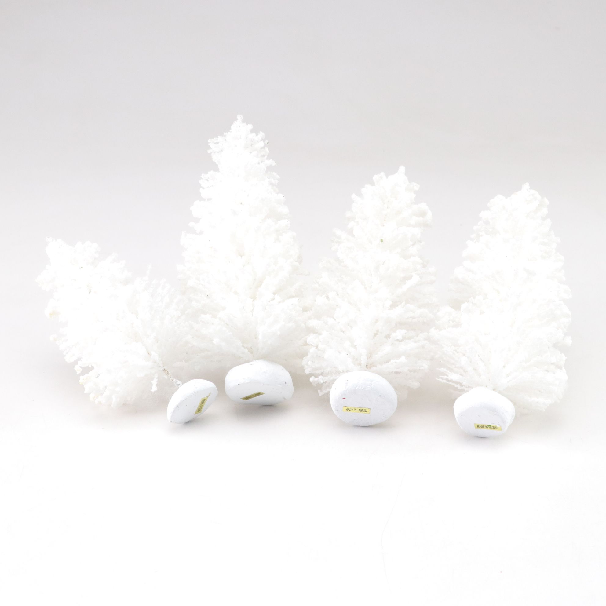 Shiny-Brite Bottle Brush Glitter Christmas Trees with More Birch Trees & Decor