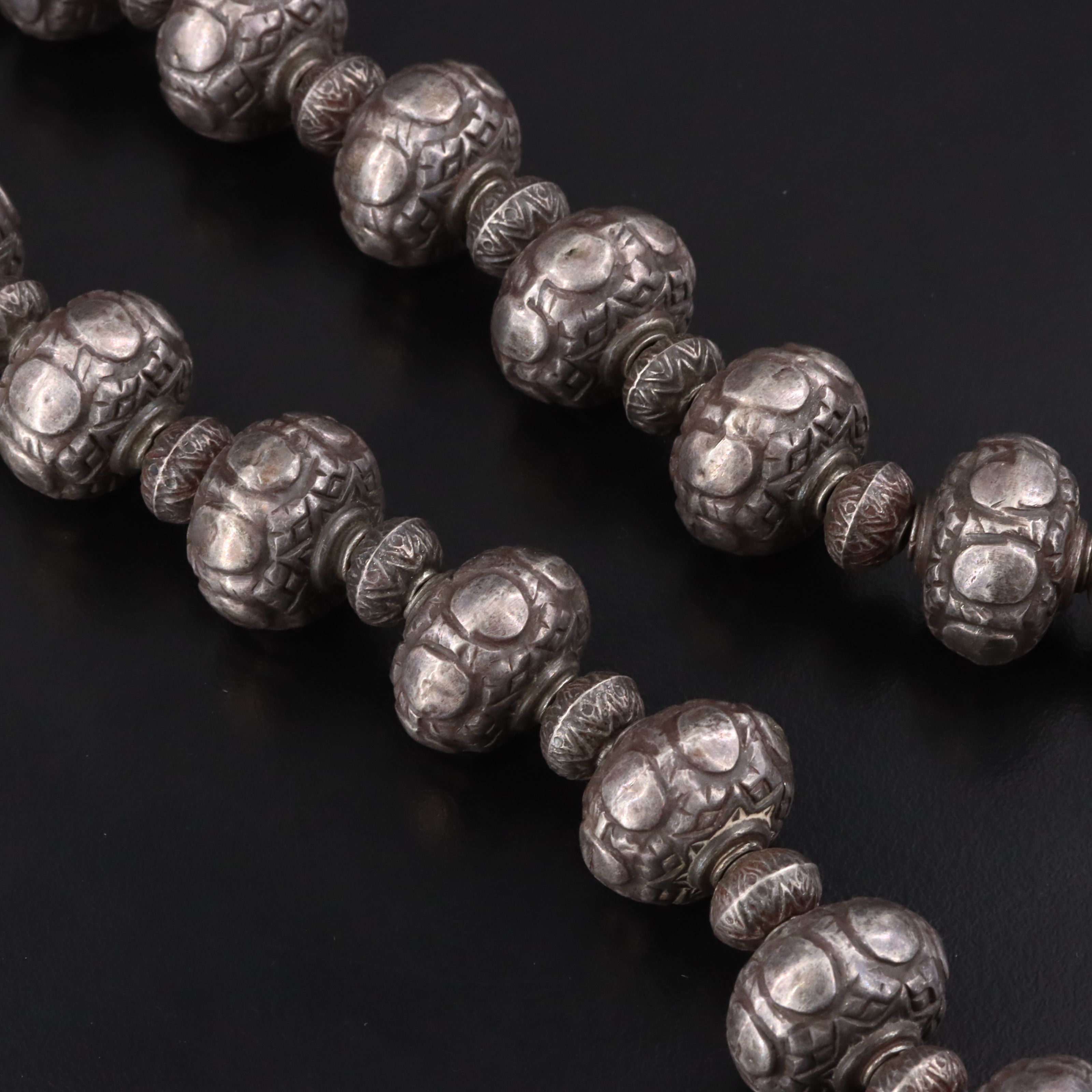 South Asian 950 Silver Bead Necklace