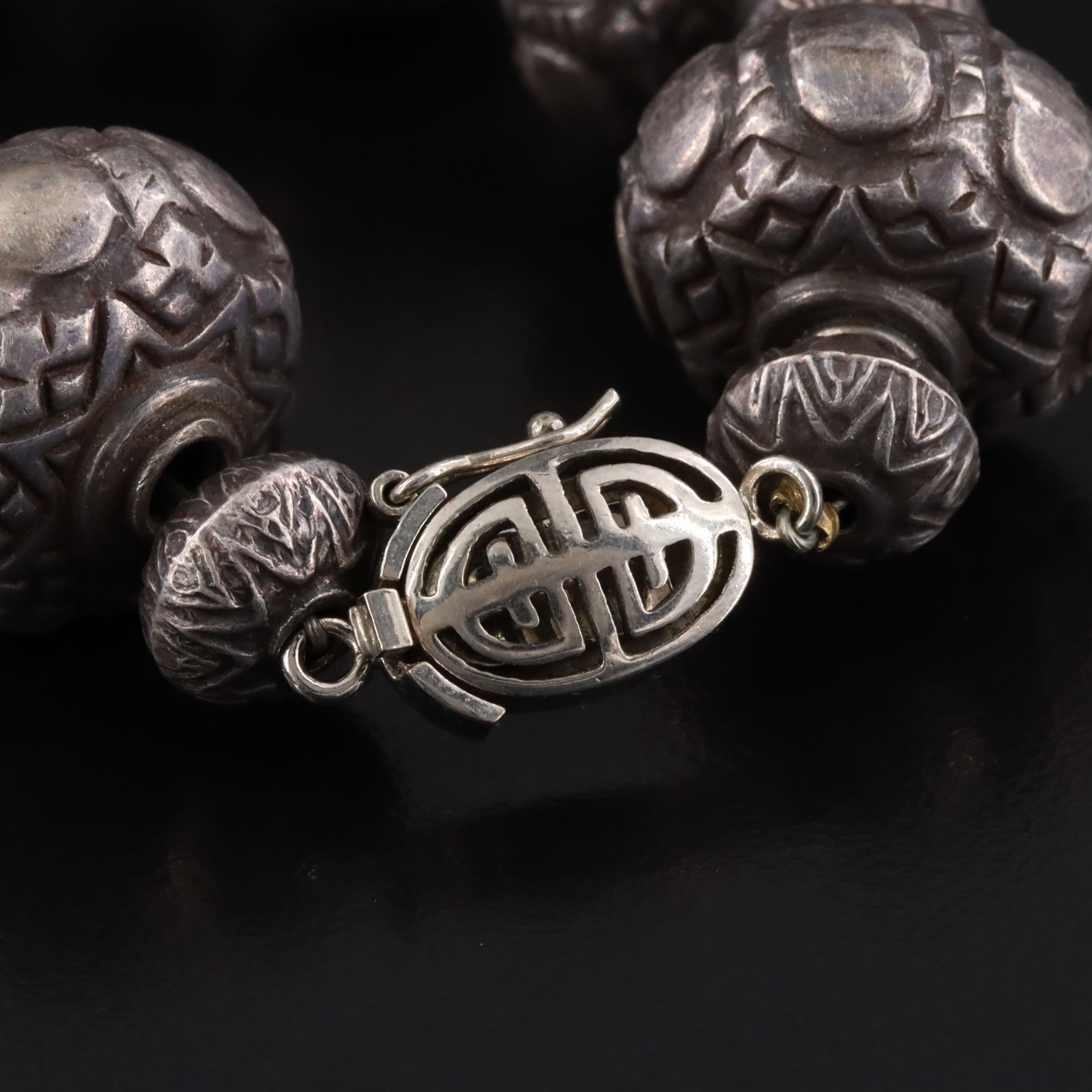 South Asian 950 Silver Bead Necklace