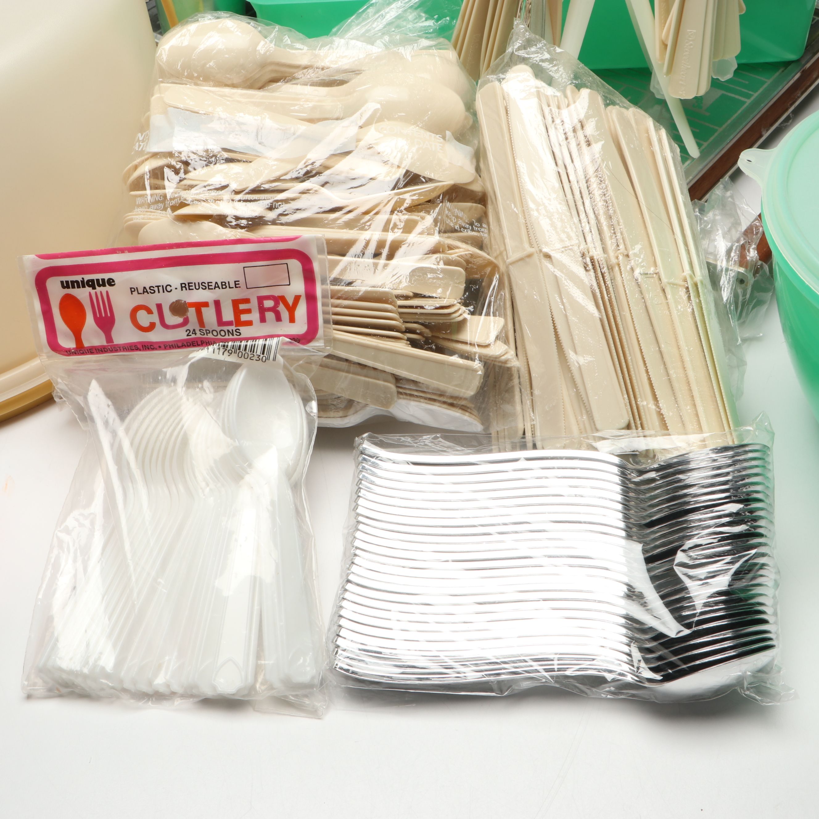 MCM Salton Model H-130 and H-121 Hotrays, Tupperware and Plastic Utensils