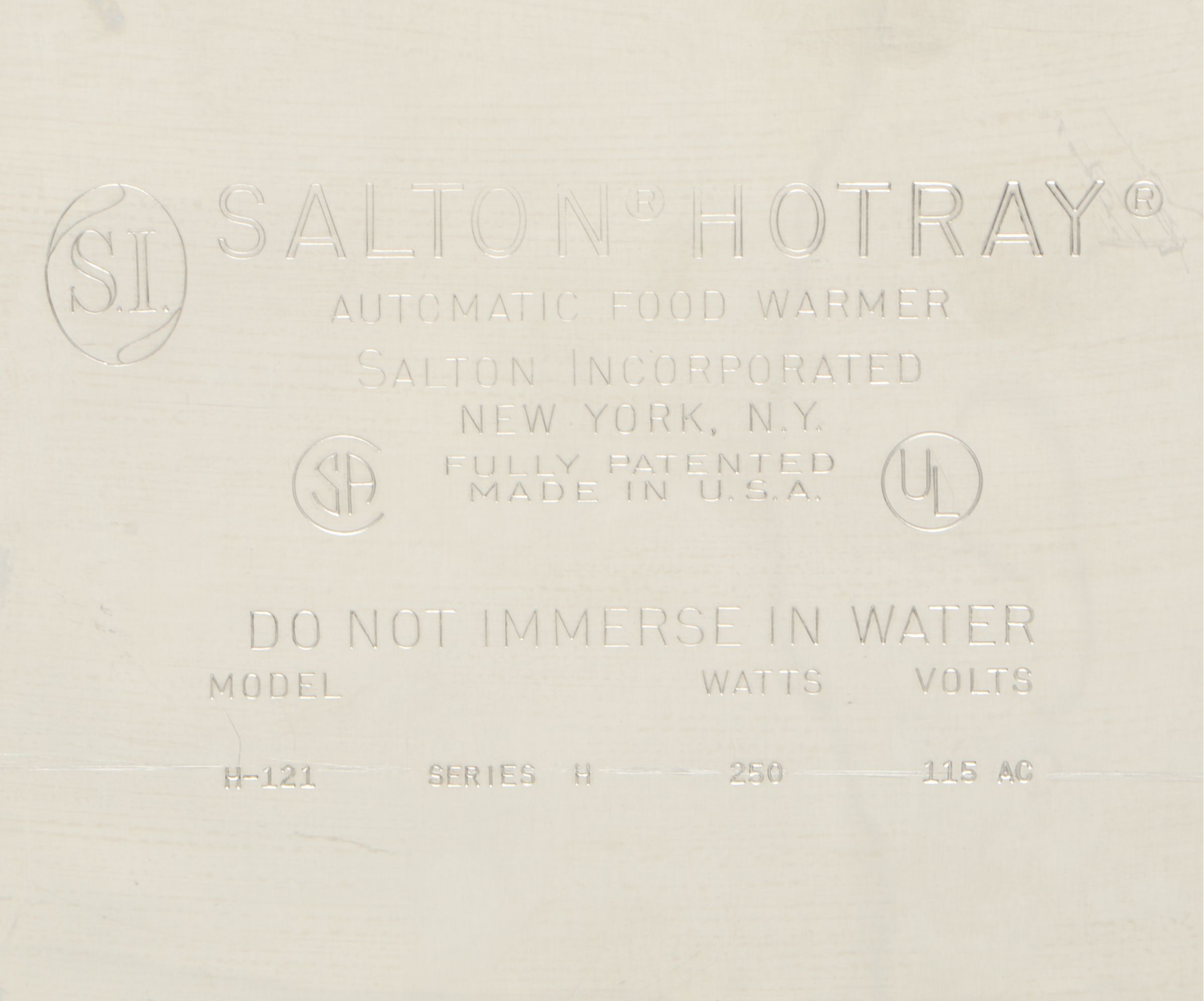 MCM Salton Model H-130 and H-121 Hotrays, Tupperware and Plastic Utensils