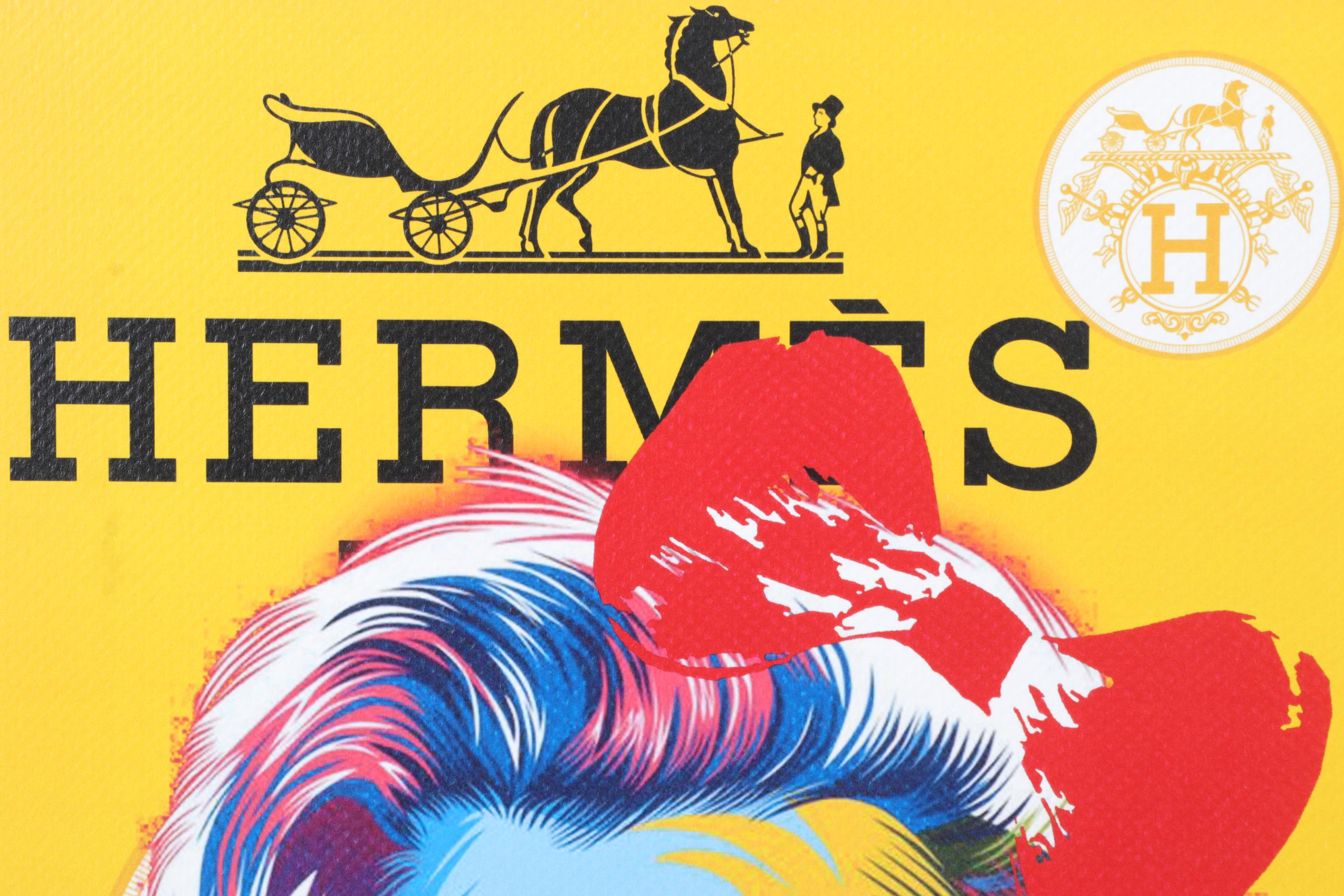 Death NYC Pop Art Graphic Print Homage to Hermès Featuring Marilyn Monroe, 2023