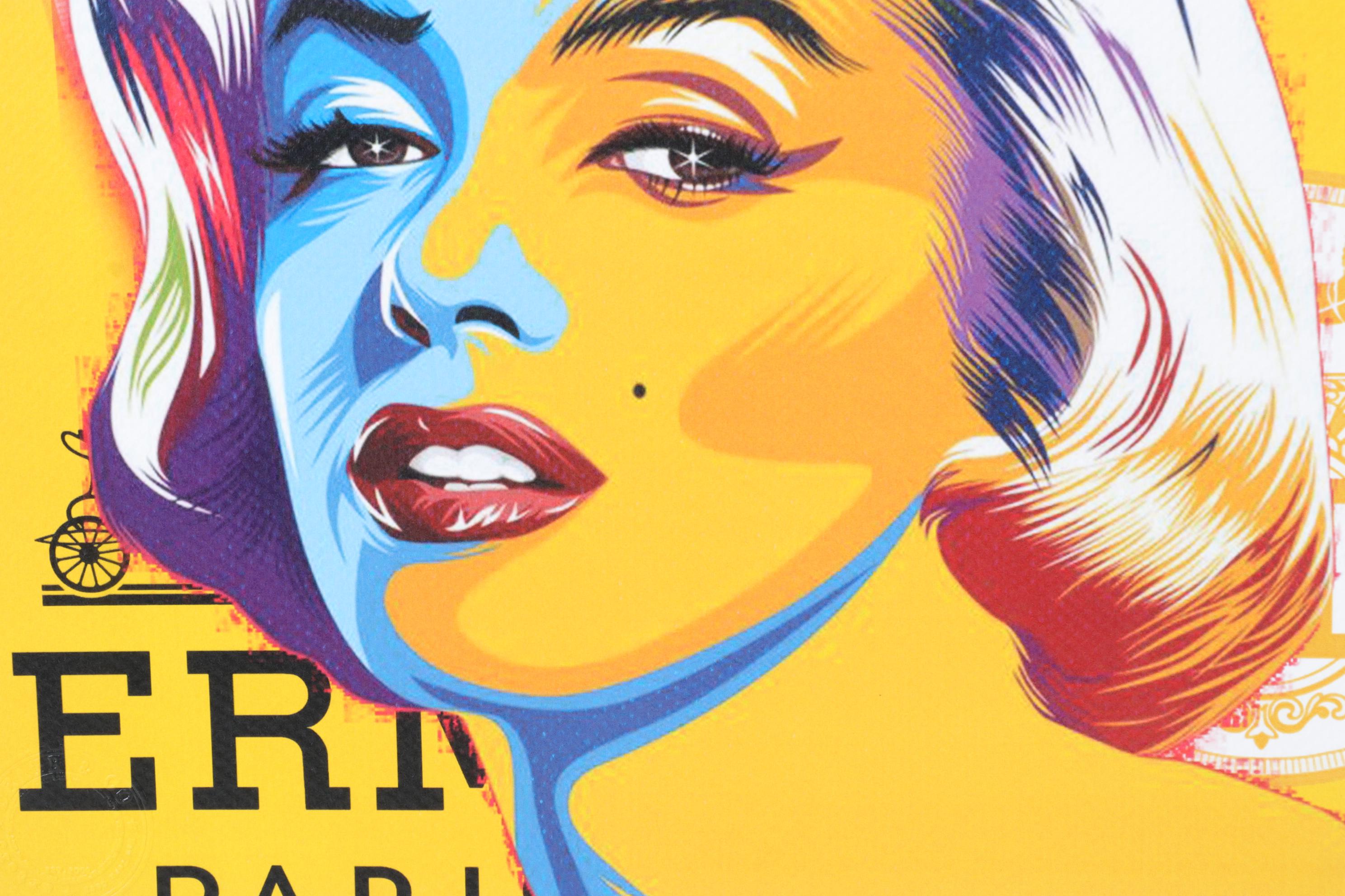 Death NYC Pop Art Graphic Print Homage to Hermès Featuring Marilyn Monroe, 2023