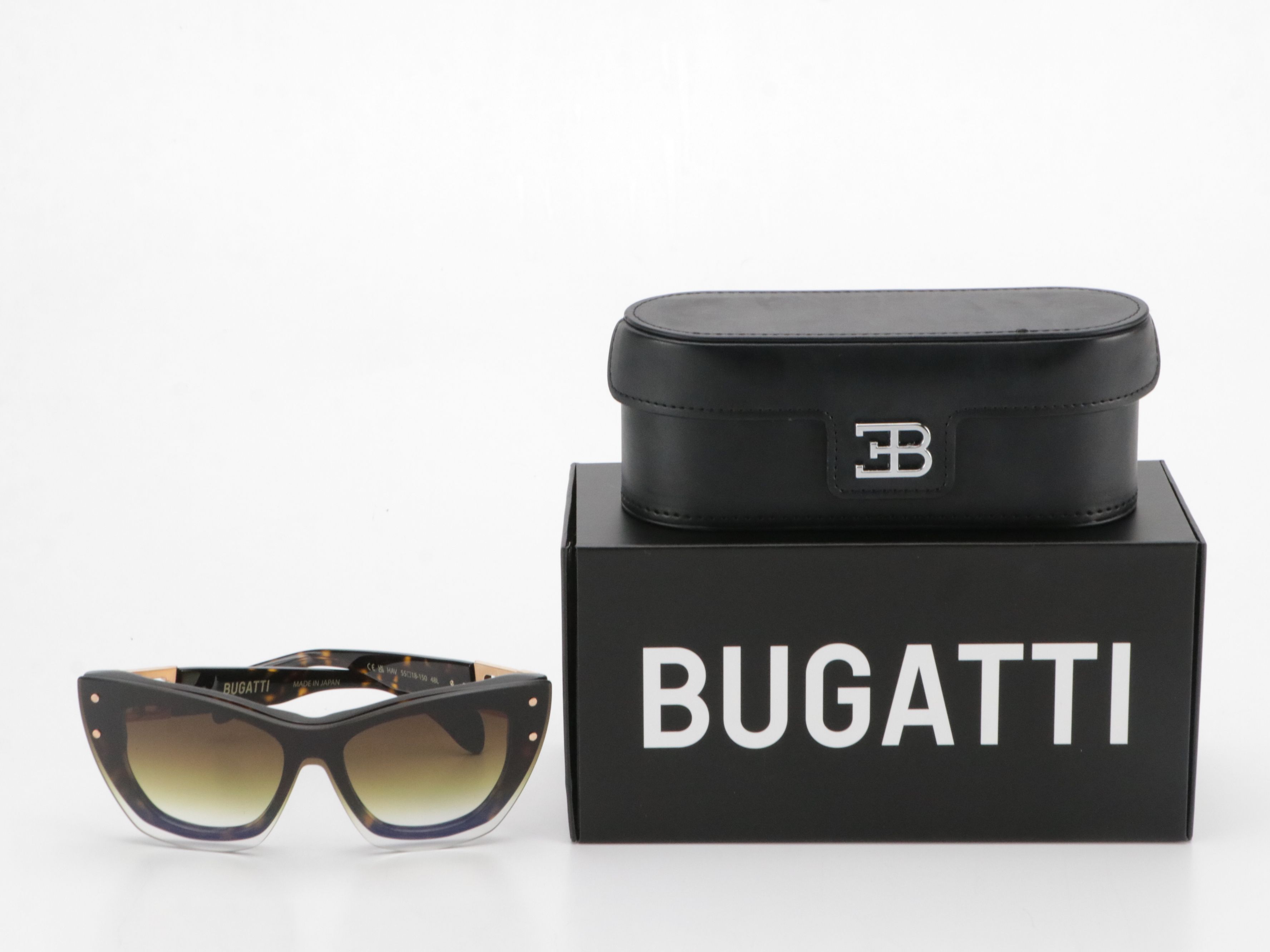Bugatti 48L HAV Cat Eye Sunglasses, With Box