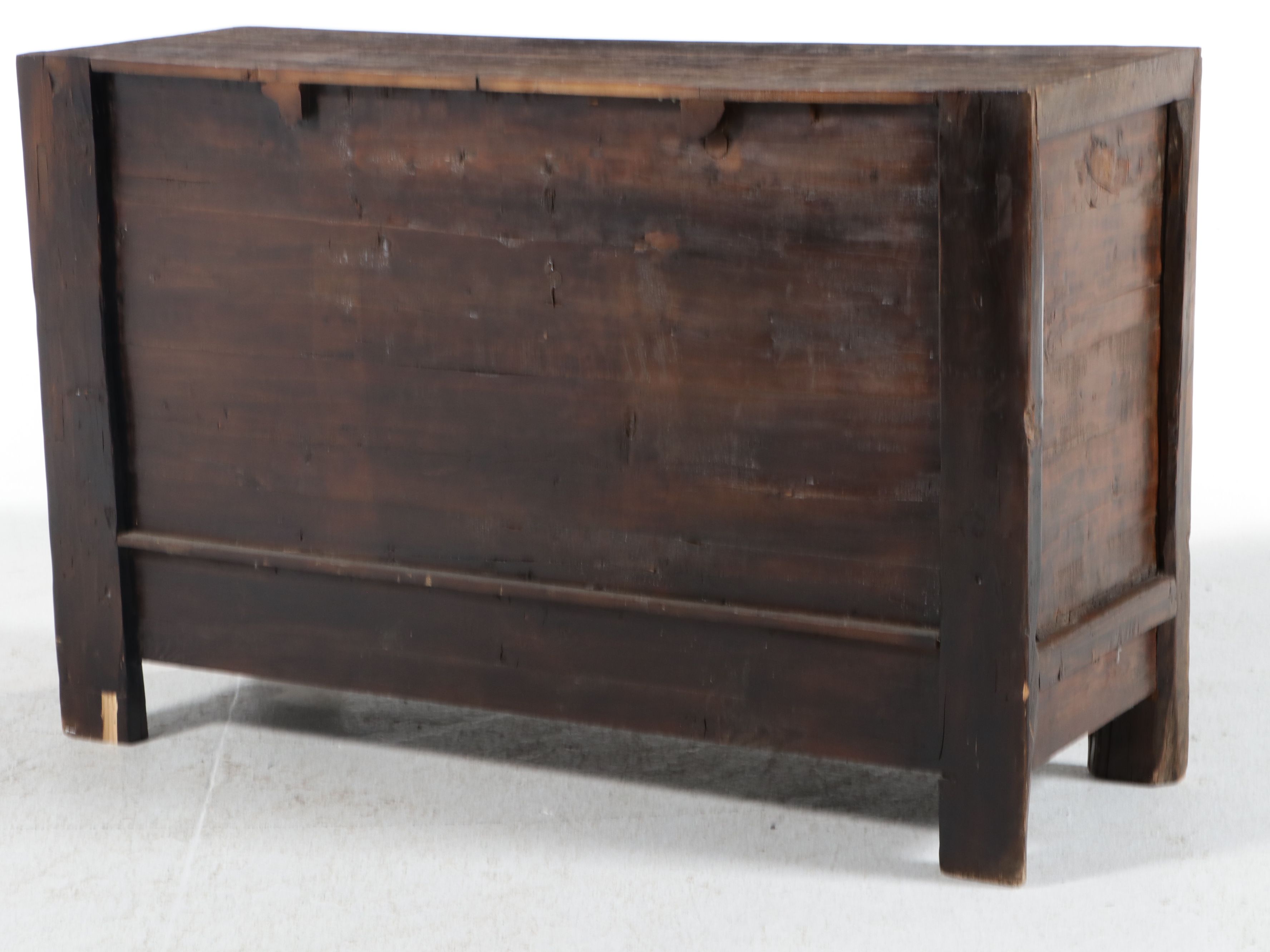 Chinese Polychrome Painted Lacquer Sideboard, 20th Century