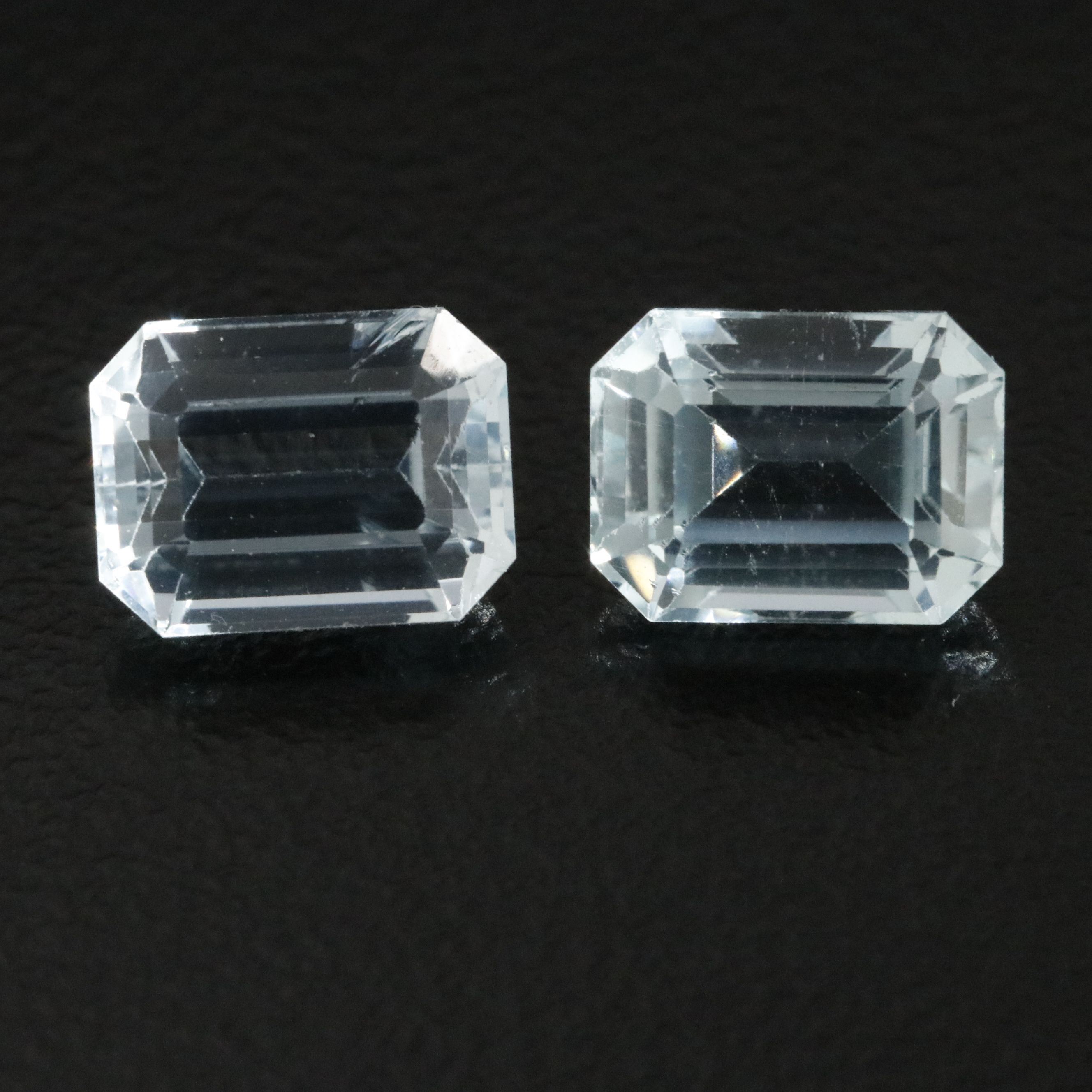 Loose 3.65 CTW Aquamarine Matched Pair