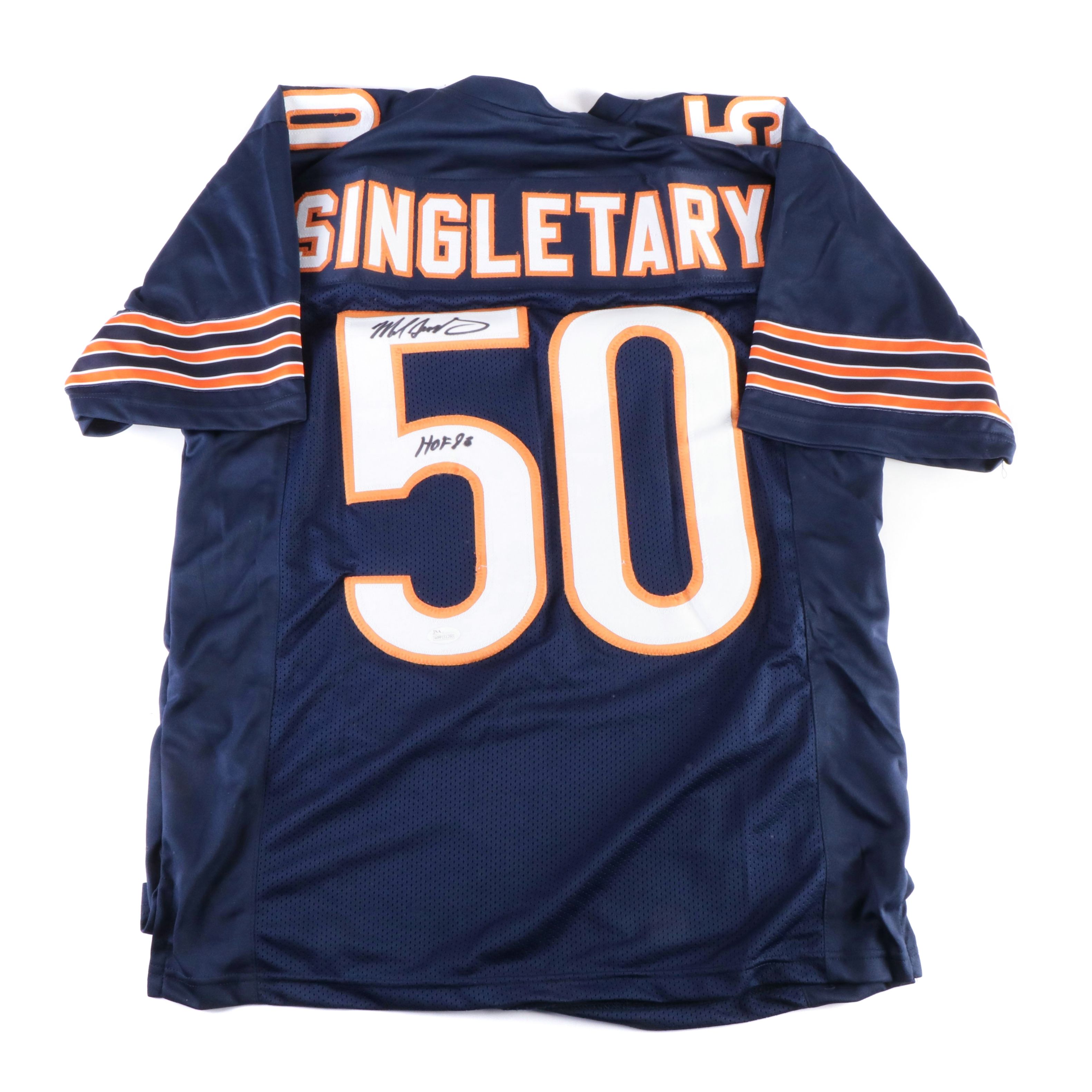Mike Singletary Signed “HOF 98” Chicago Bears Football Jersey, JSA
