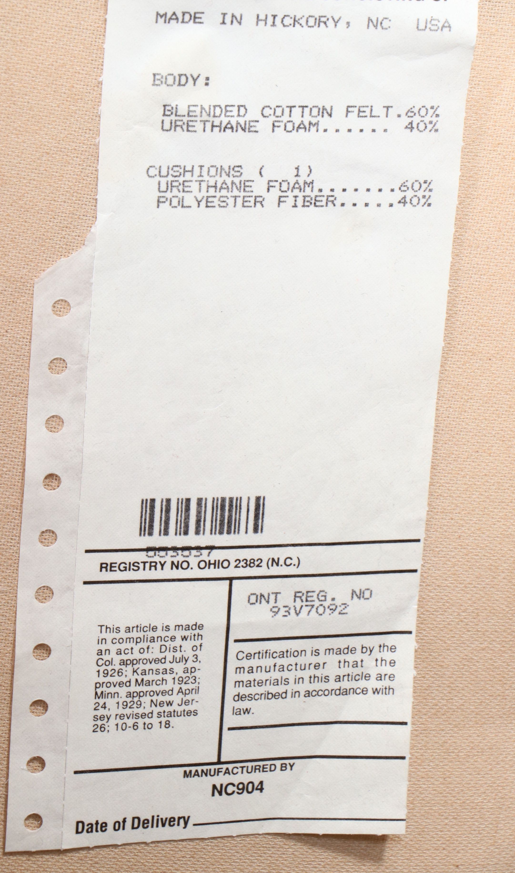 Pair of Striped Oversized Armchairs and Ottoman