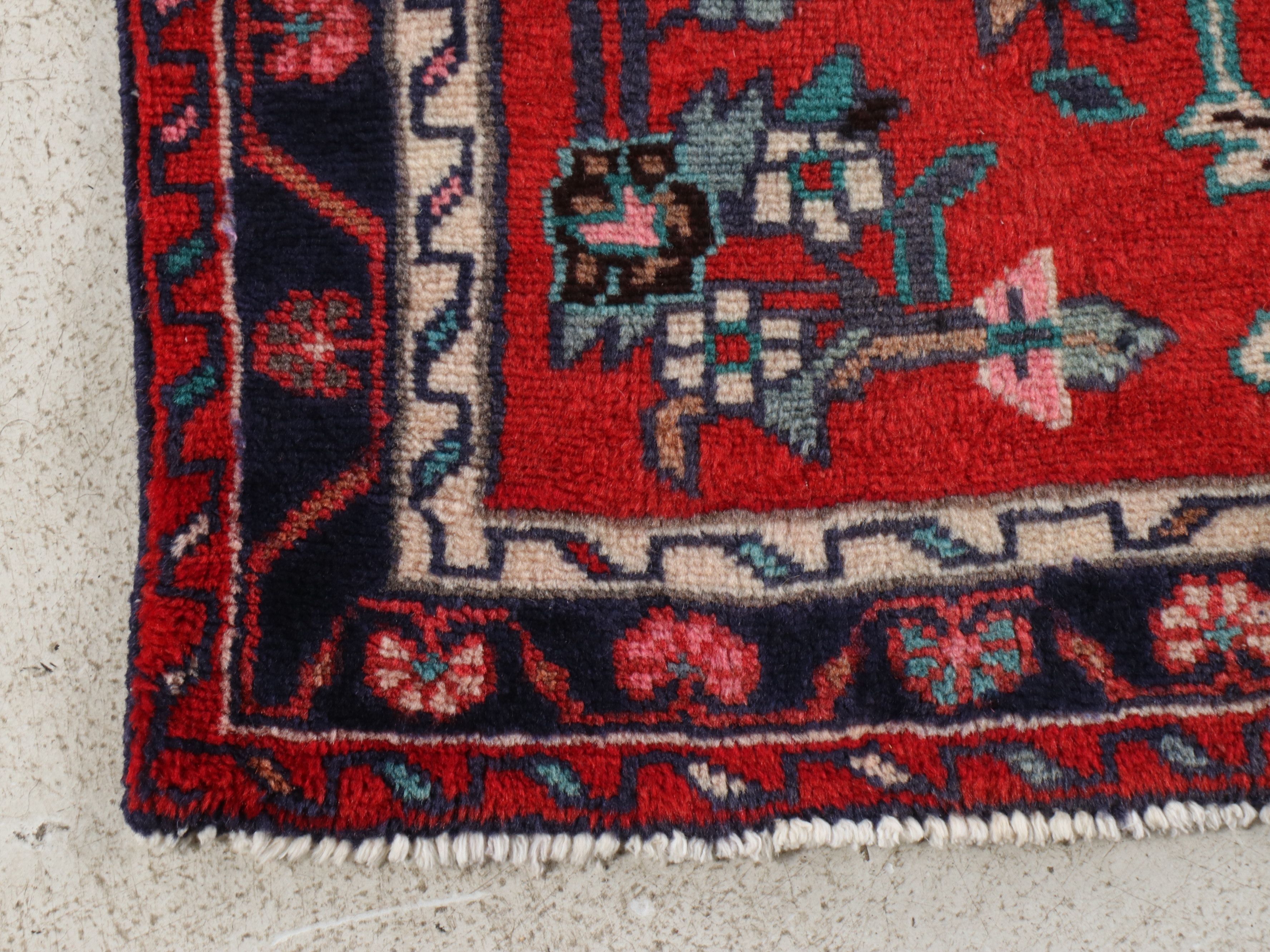2'10 x 9'11 Hand-Knotted Persian Baluch Carpet Runner