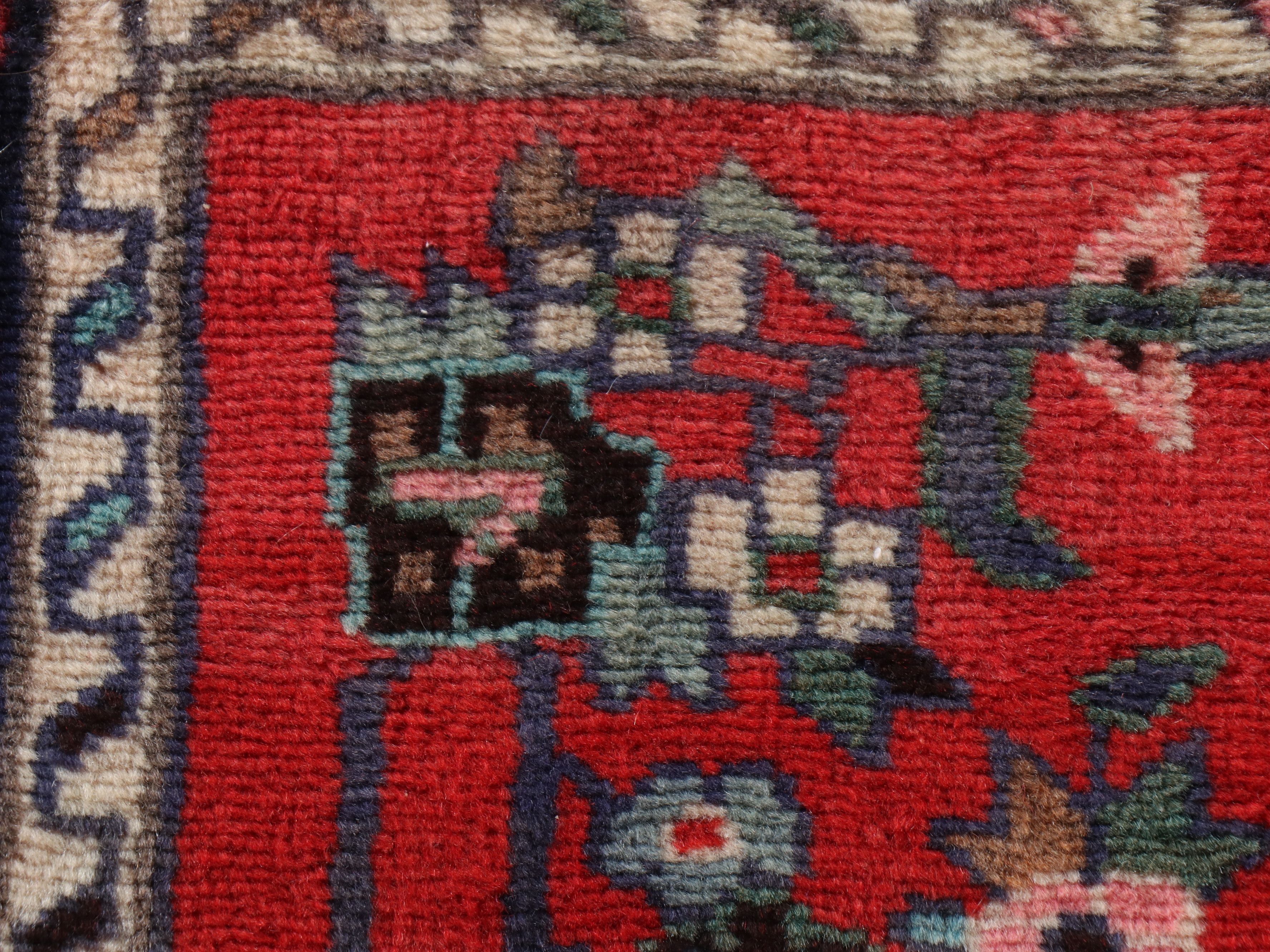 2'10 x 9'11 Hand-Knotted Persian Baluch Carpet Runner