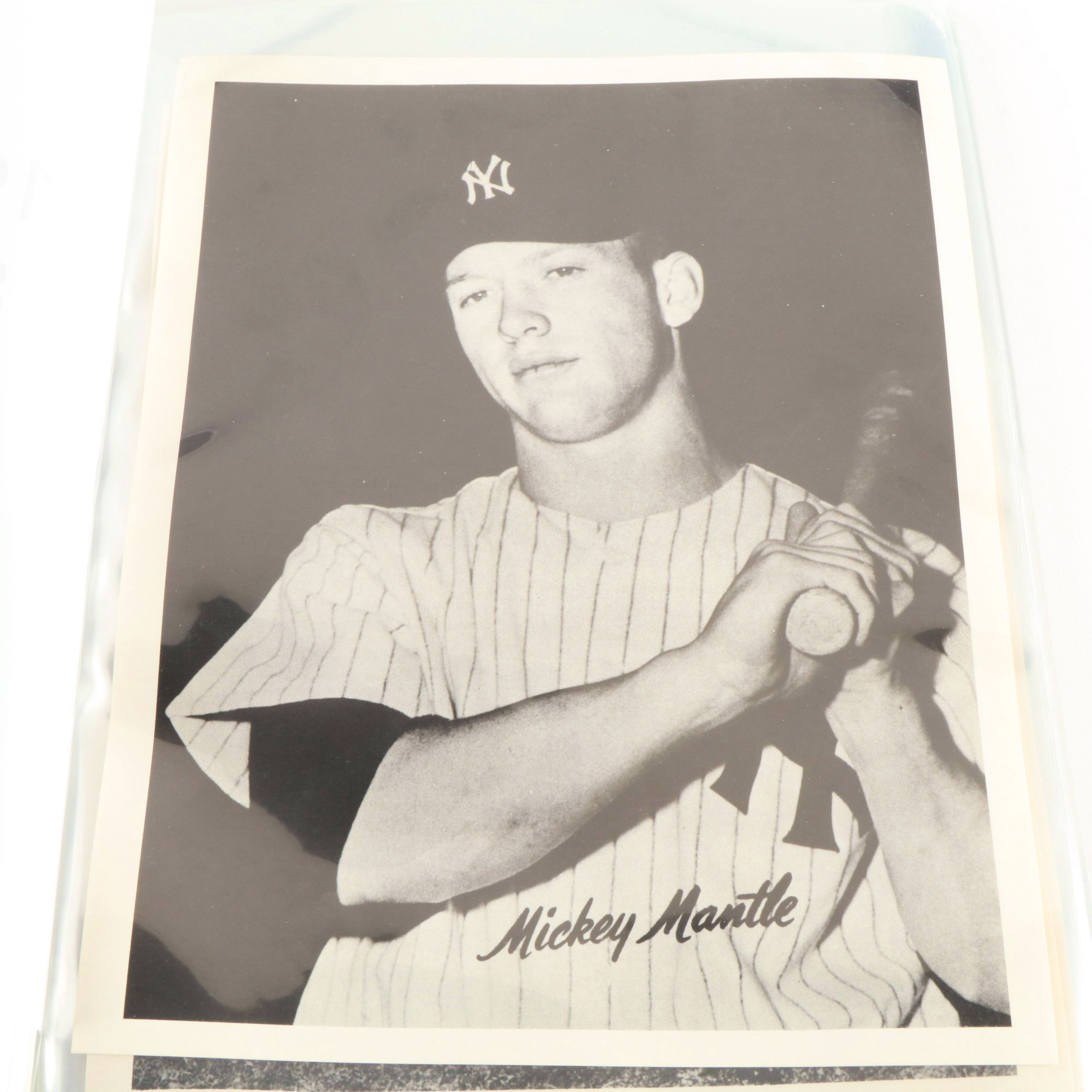 1950s New York Yankees Team Photos Featuring Mickey Mantle and Yogi Berra