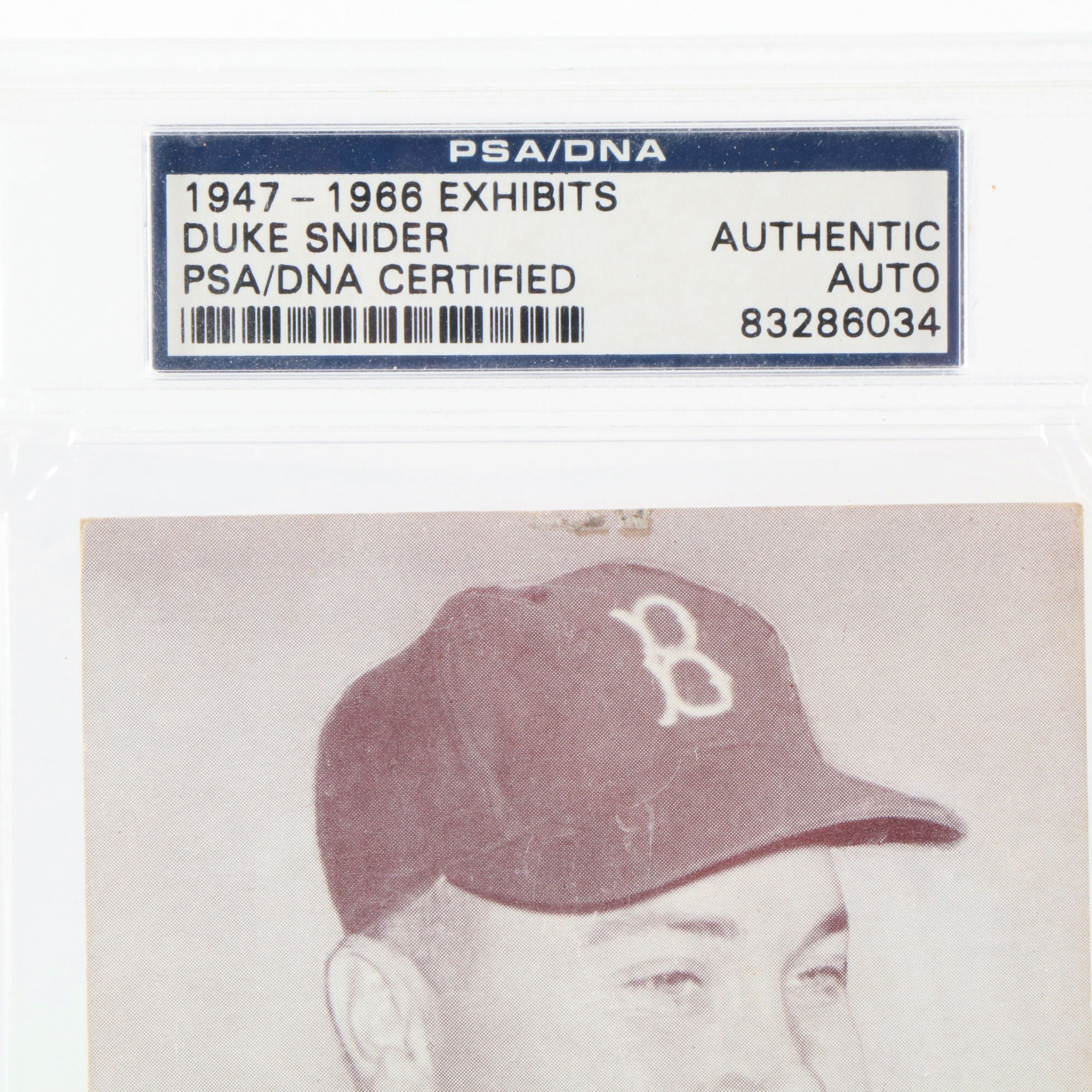 Minnie Minoso Signed Baseball with Duke Snider Signed Exhibit Card