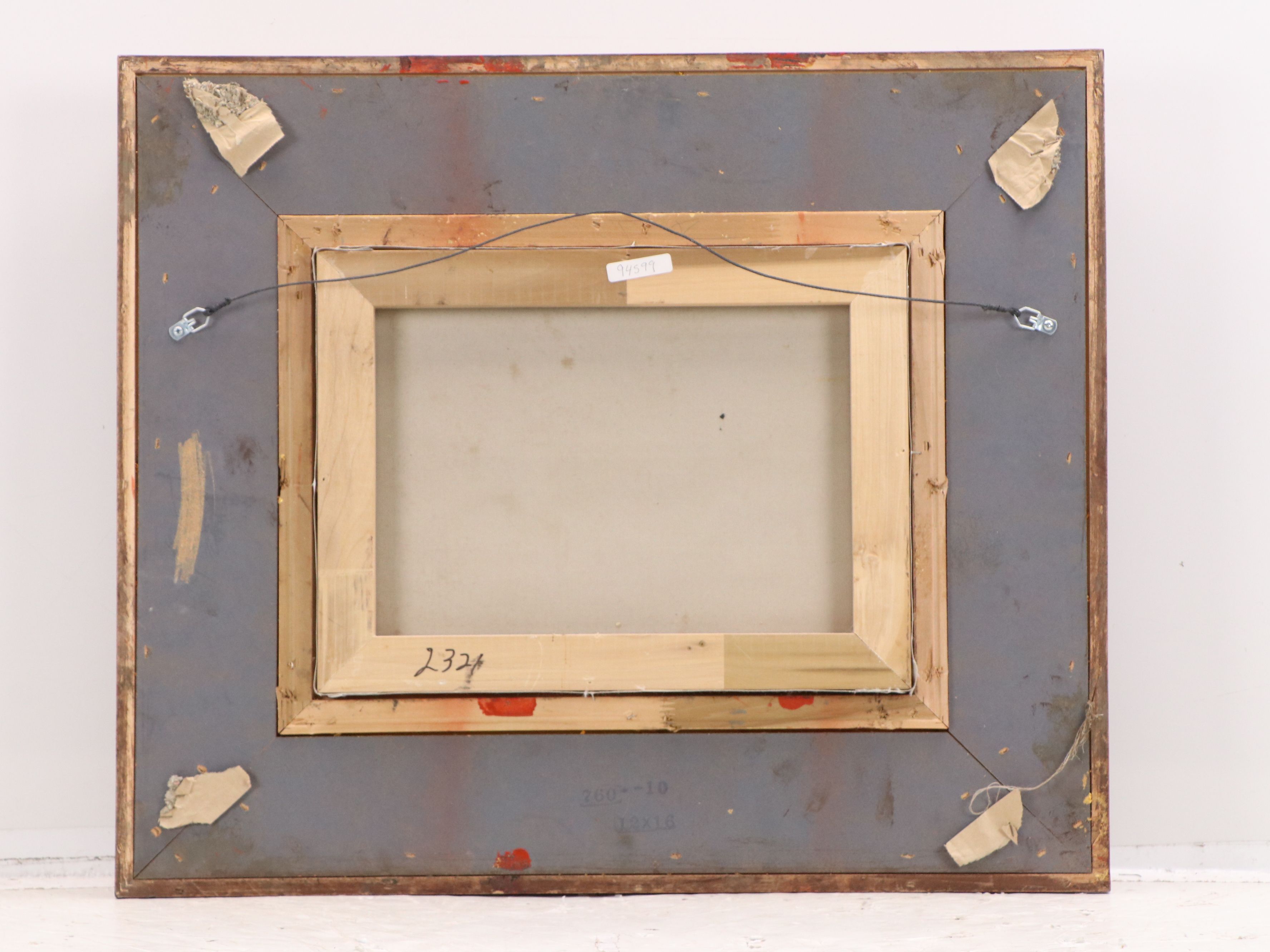 Oil Painting of Southwestern Landscape with Riders, Late 20th Century