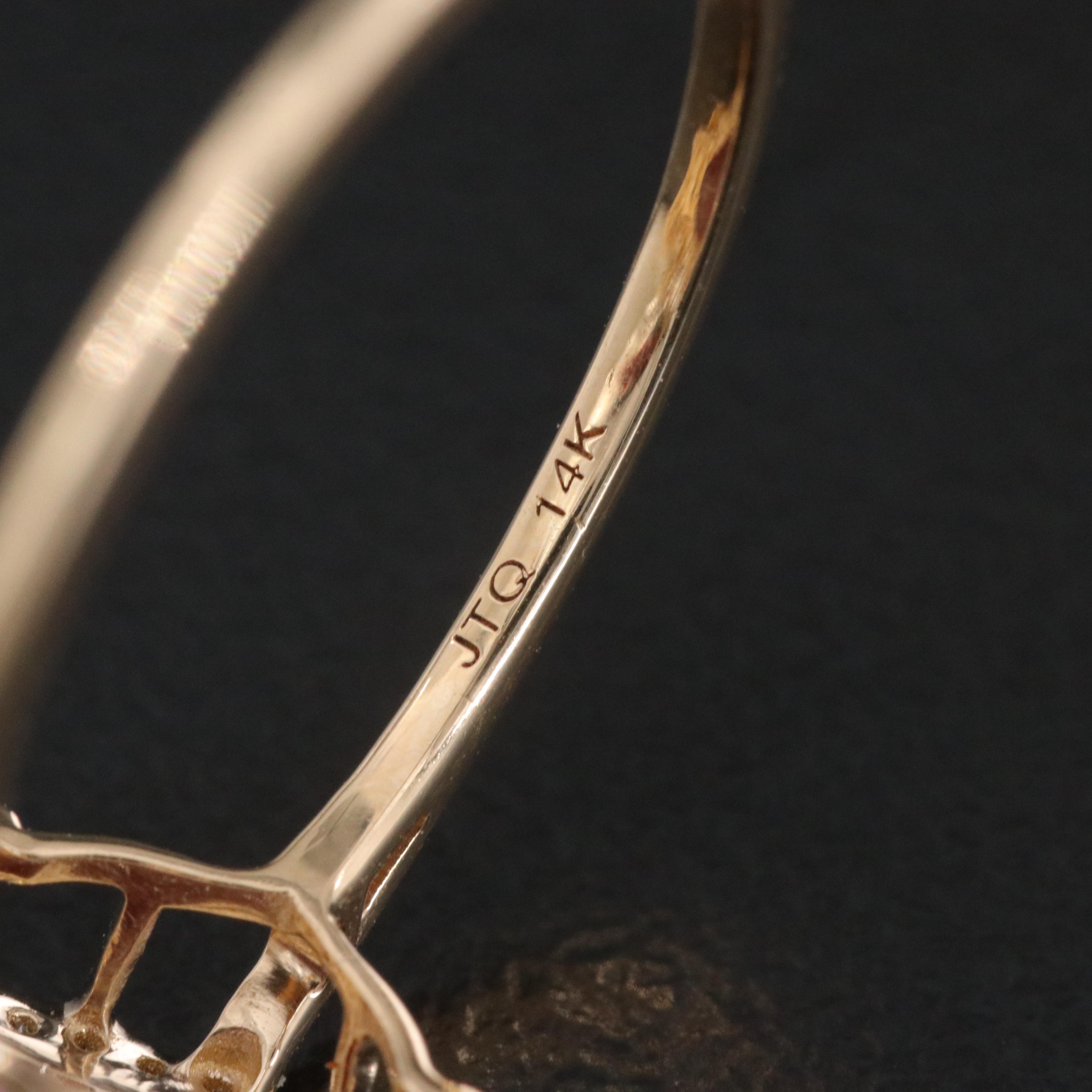 14K 2.60 CT Ruby and Diamond Halo Ring