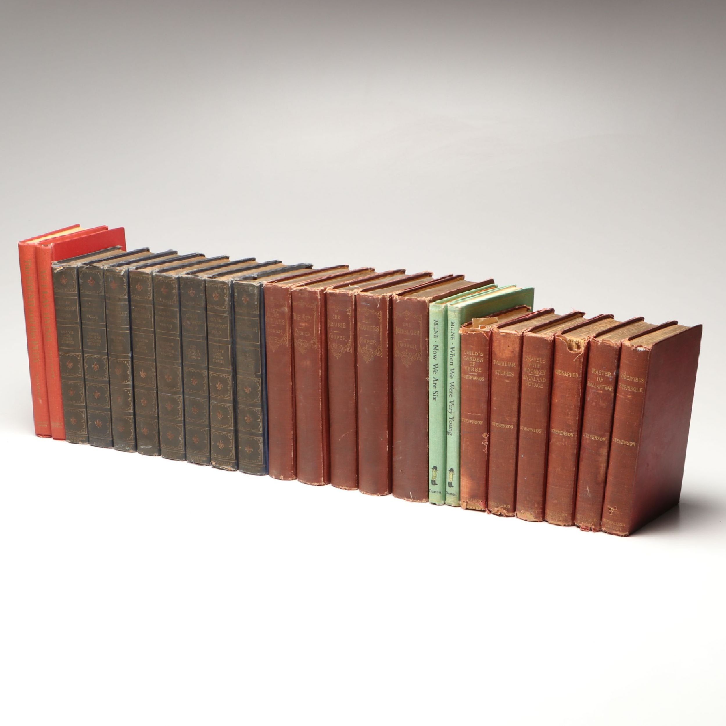 Works of Guy de Maupassant, William Faulkner & More Books, Early to Mid-20th C.