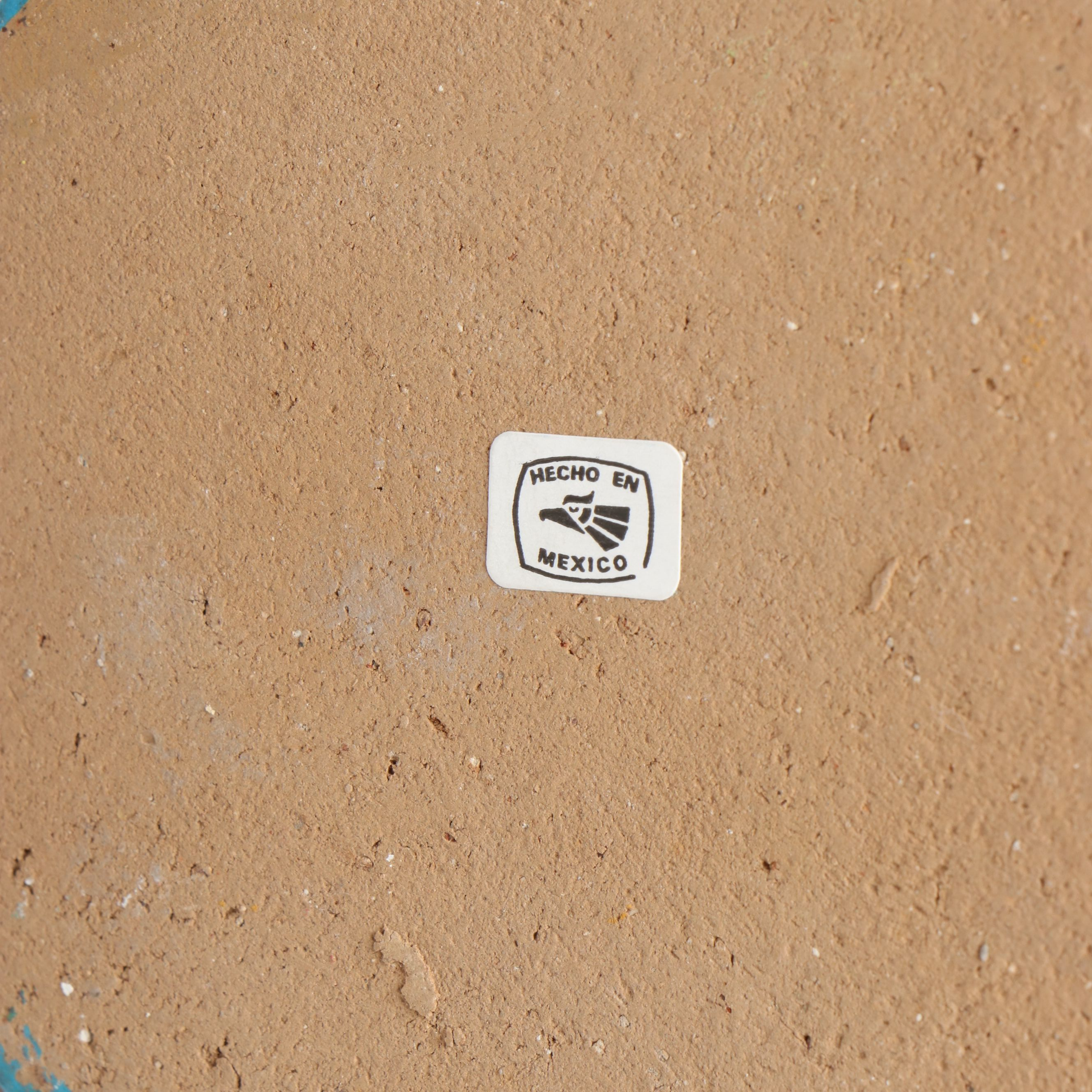 Gerardo Ortega Mexican Folk Art Rooster with Ceramic Planter and Vase