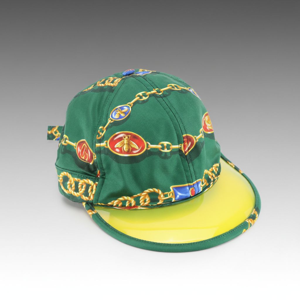 Gucci Printed Silk Twill Sun Visor/Baseball Cap