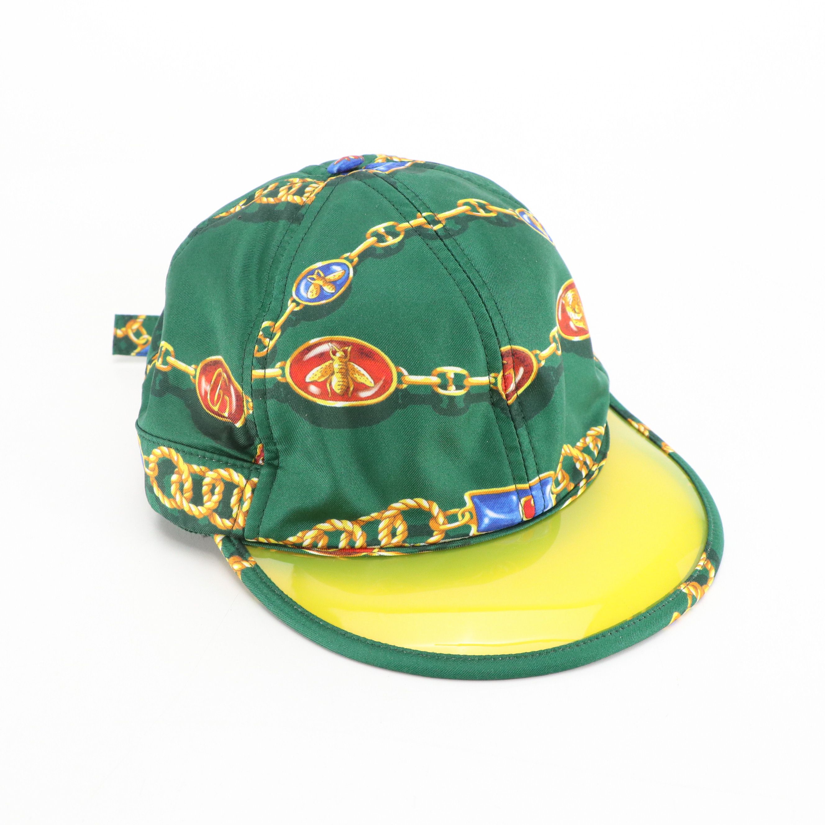 Gucci Printed Silk Twill Sun Visor/Baseball Cap