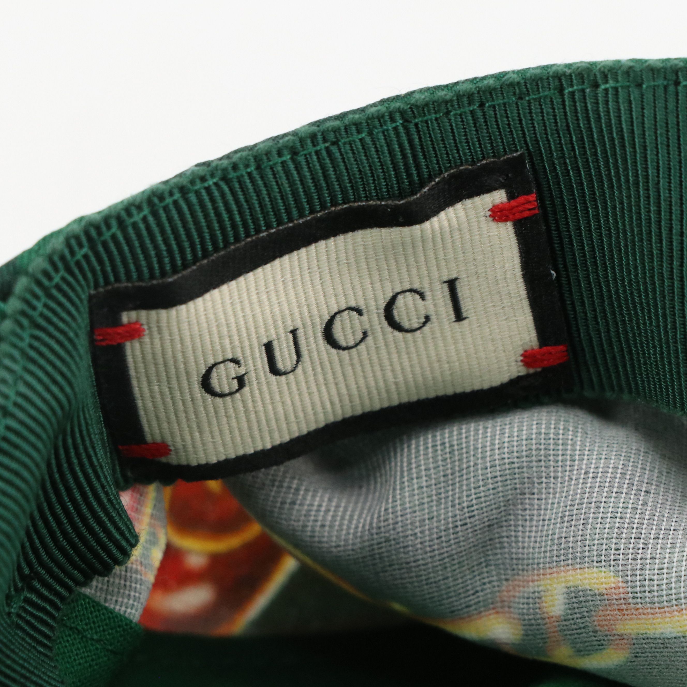 Gucci Printed Silk Twill Sun Visor/Baseball Cap