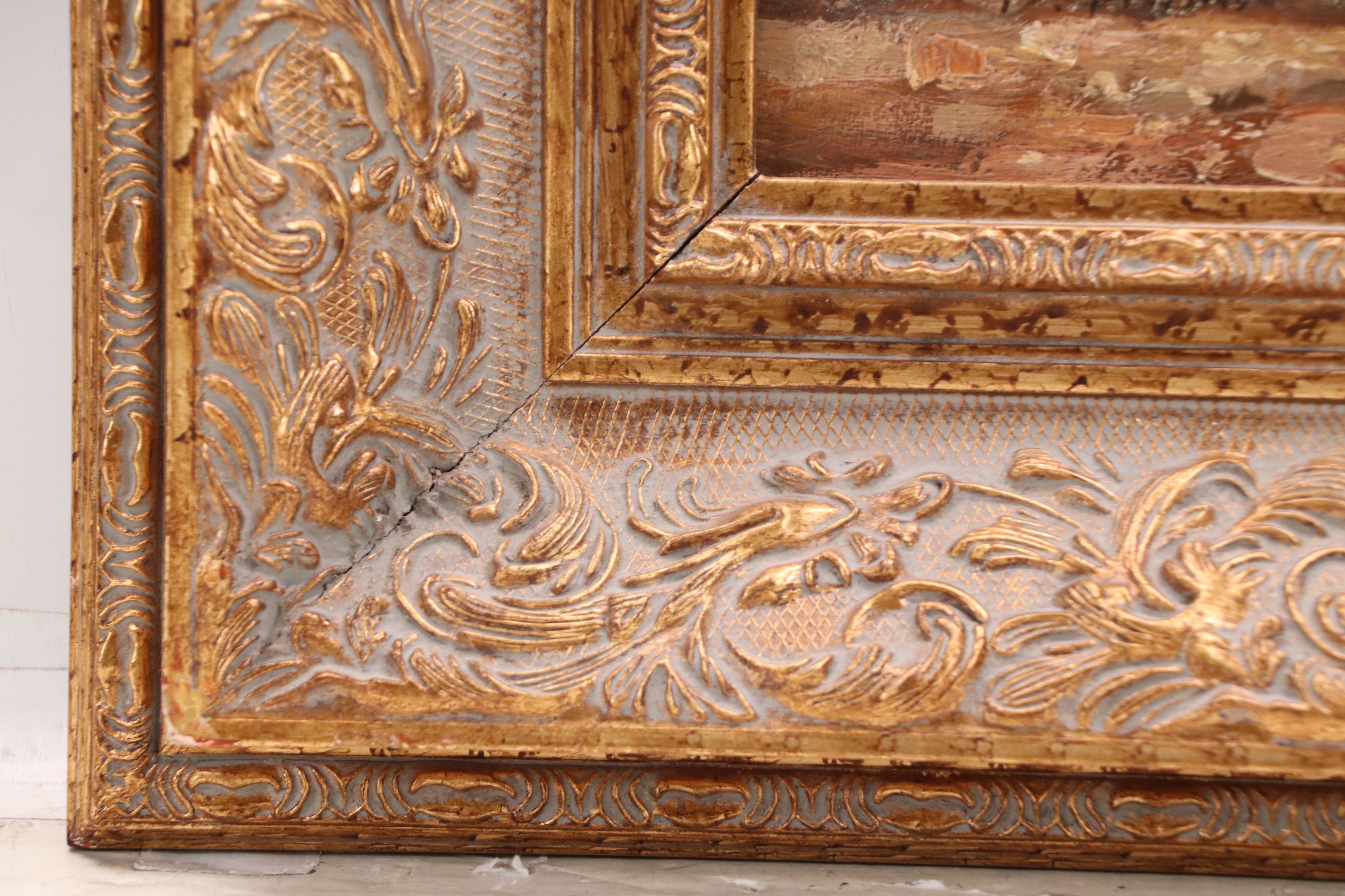 Wildlife Oil Portraits of Elephant and Zebras, Late 20th Century