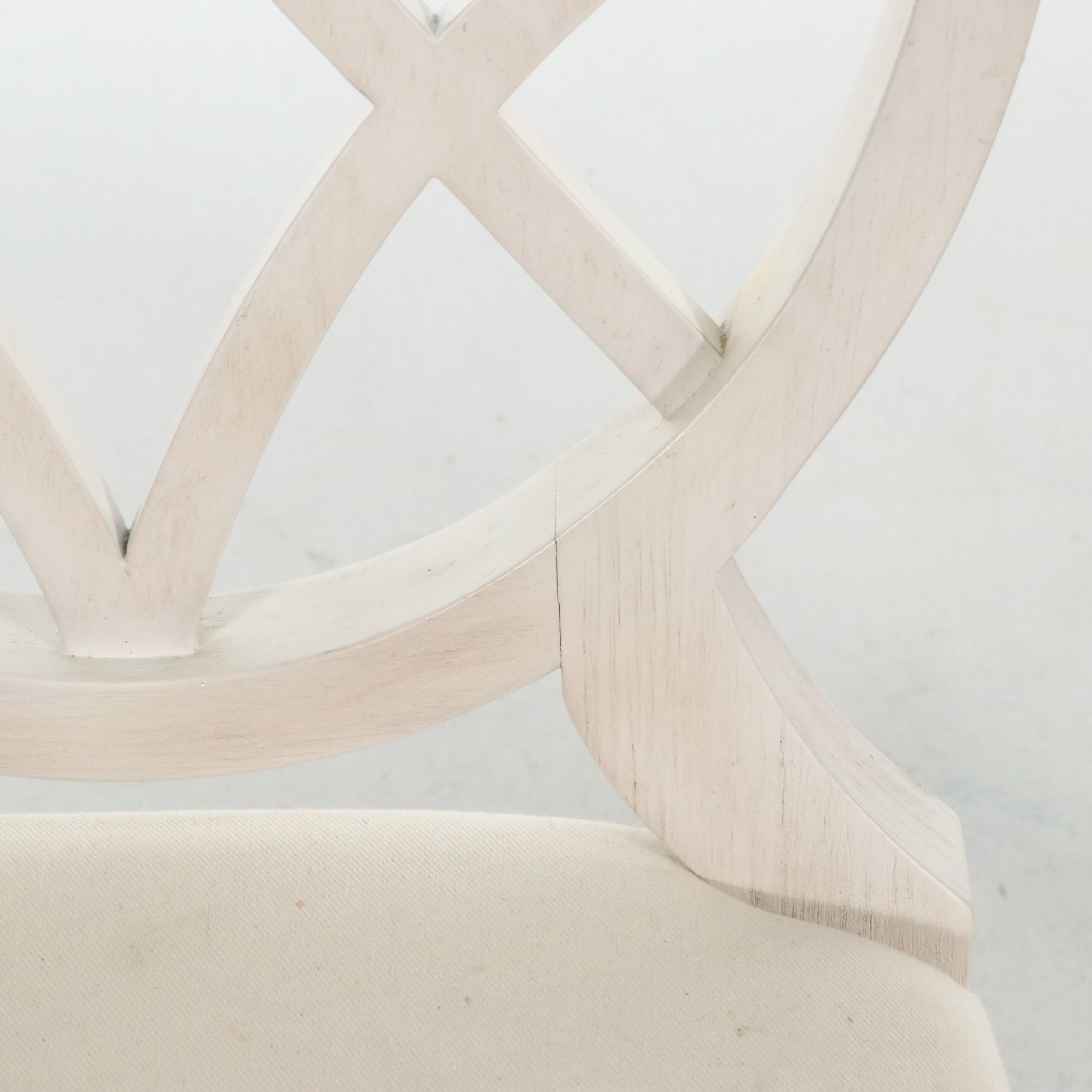 Pair of Miles Redd for Ballard Designs "Greek Key" Oval-Back Side Chairs