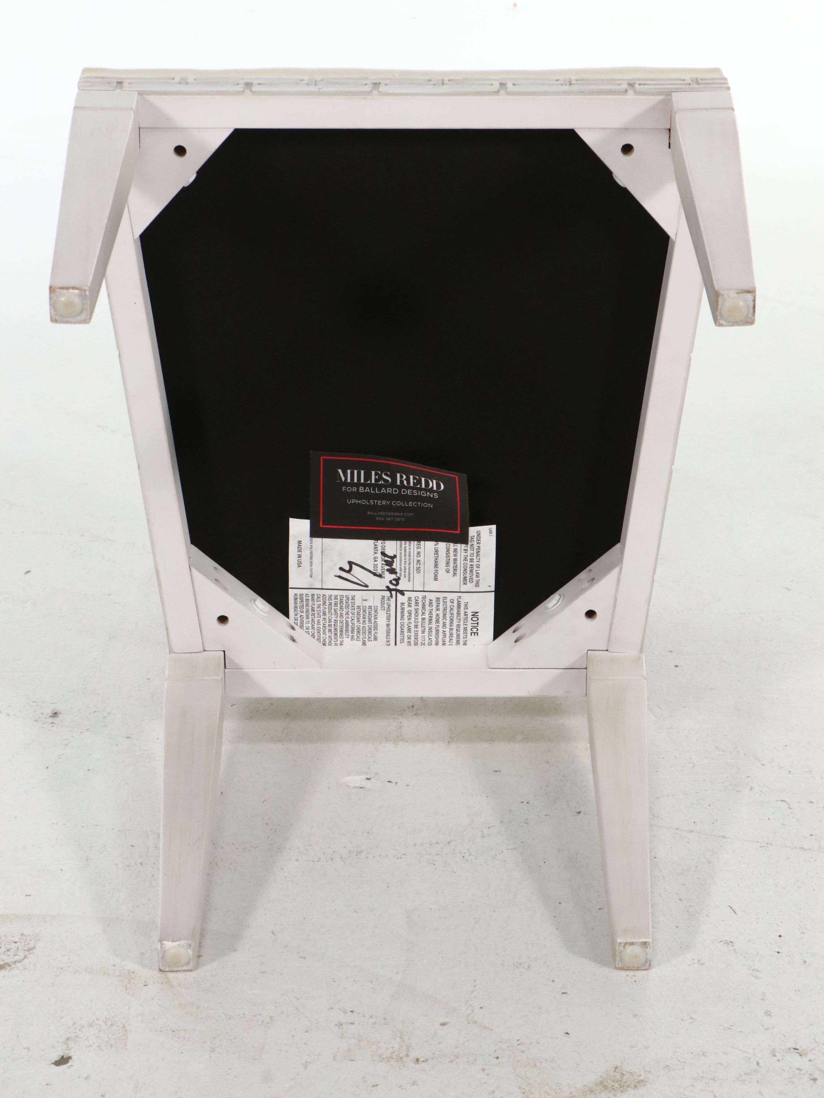 Pair of Miles Redd for Ballard Designs "Greek Key" Oval-Back Side Chairs