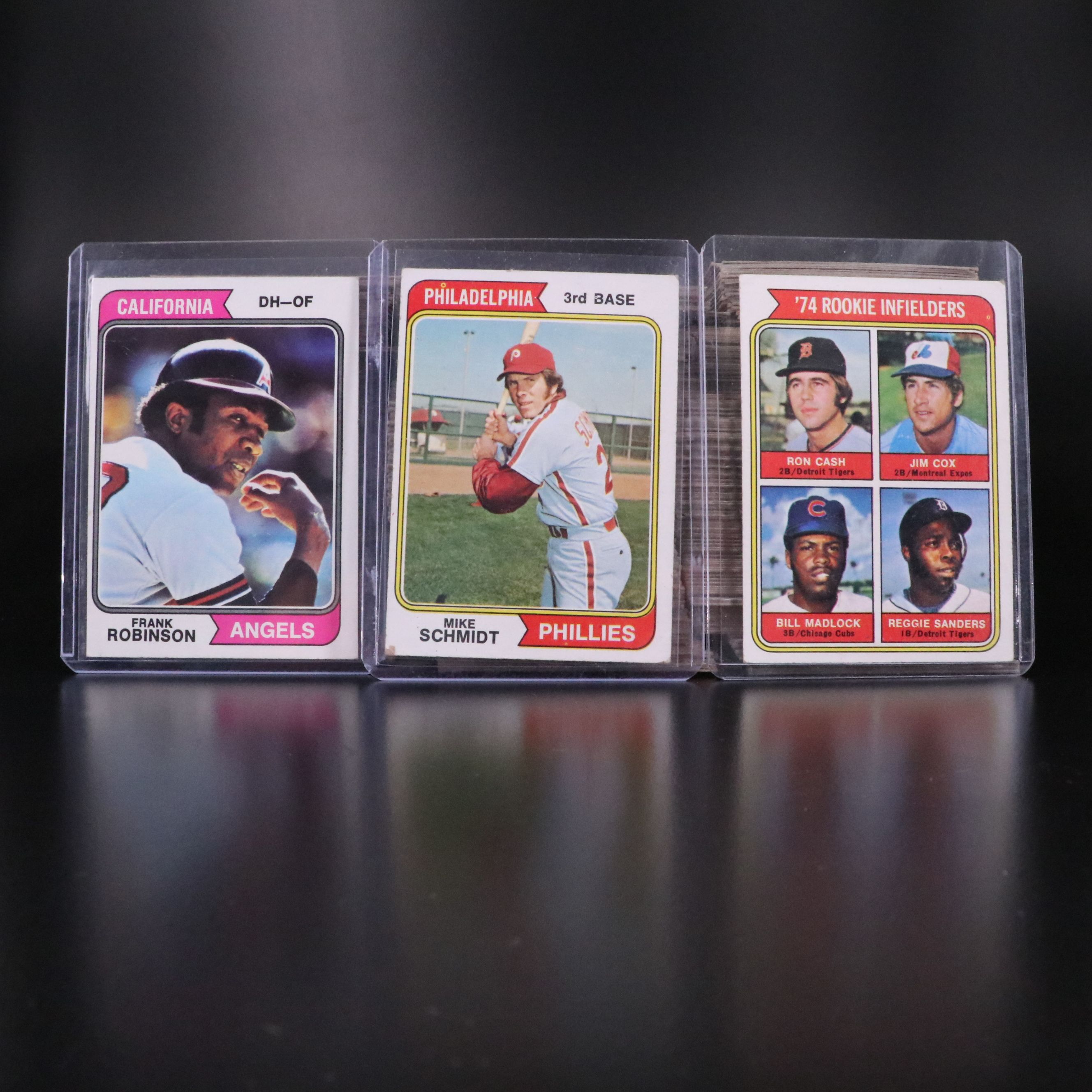 1974 Topps Baseball Cards Featuring Hank Aaron, Ron Santo, and More