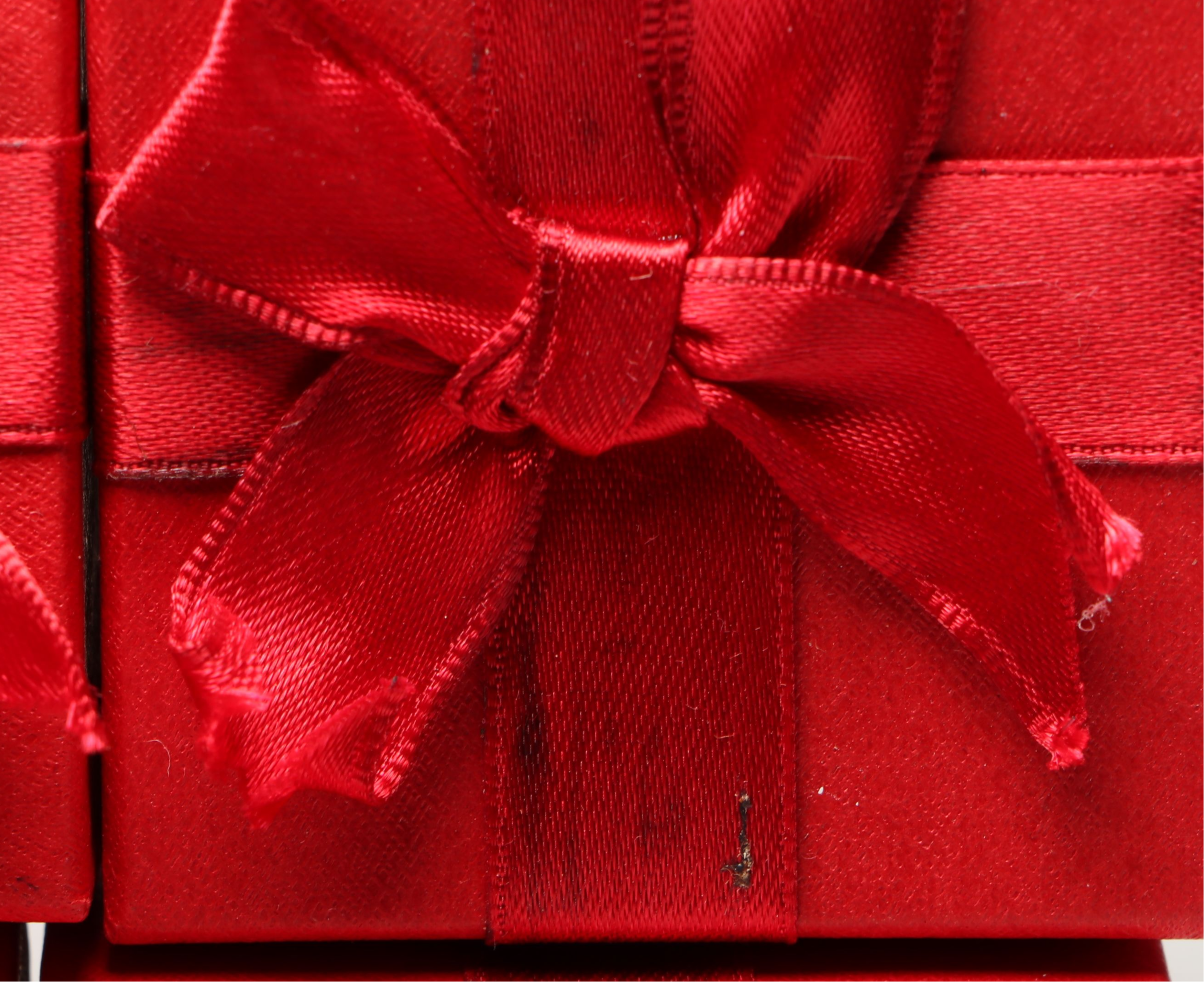 JCPenney Red Faux Leather Ring Boxes in Gift Boxes